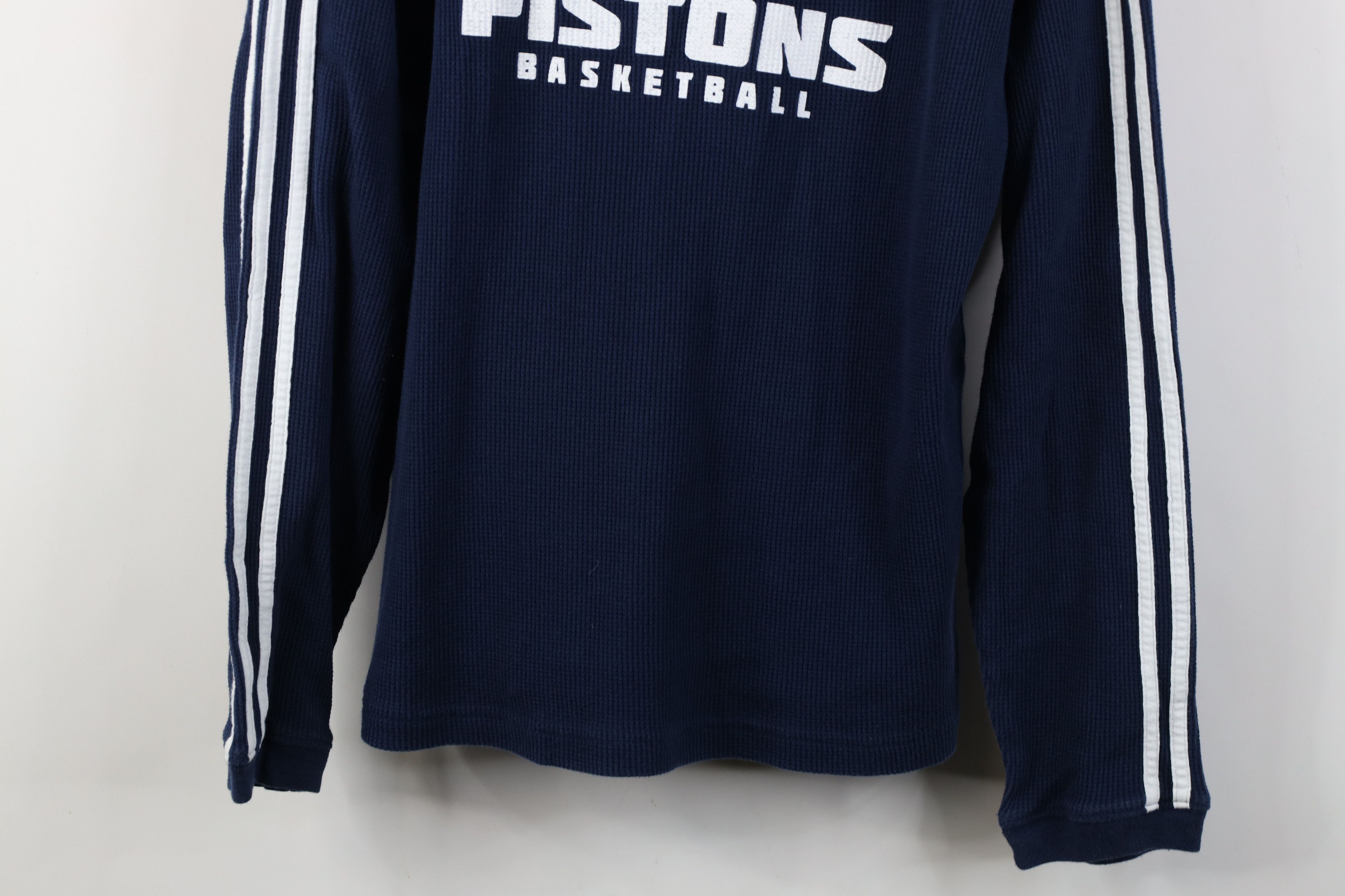 Adidas Vintage Adidas Basketball Thermal Waffle Knit T-Shirt Blue Size US XL / EU 56 / 4 - 3 Thumbnail