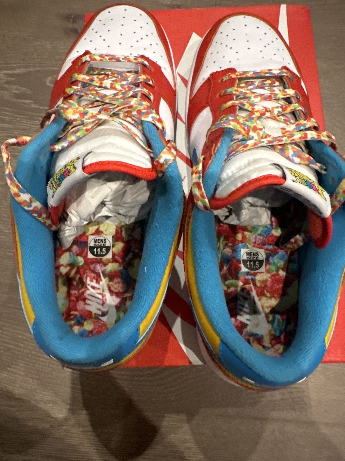 Nike Nike Dunk Low QS Lebron James Fruity Pebbles Size US 11.5 / EU 44-45 - 5 Thumbnail