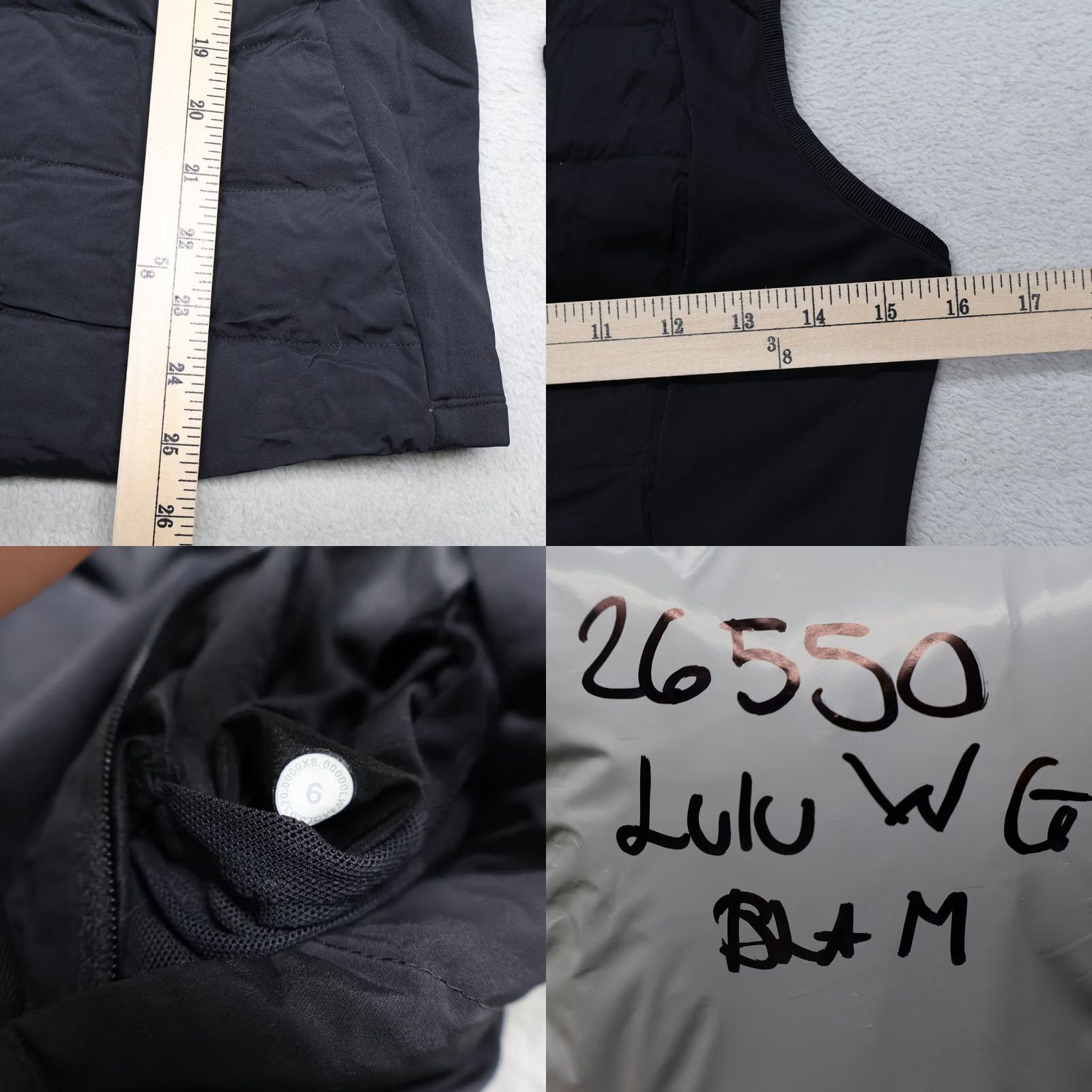 Lululemon Lululemon Down It All Vest Women 6 Black Full Zip Insulated Quilted Puffer LOGO Vest Woman 6 Black Full Zip Quilted Puffer LOGO Size M / US 6-8 / IT 42-44 - 8 Thumbnail