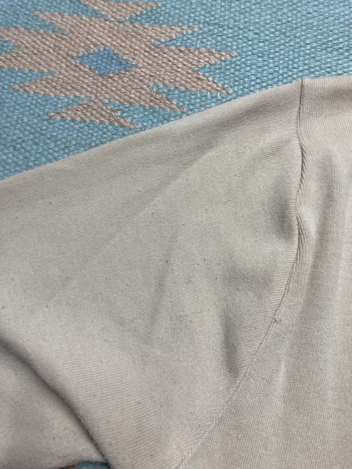 Vintage 60s banlon polo shirt soft nylon cable knit distress medium Size US M / EU 48-50 / 2 - 10 Thumbnail