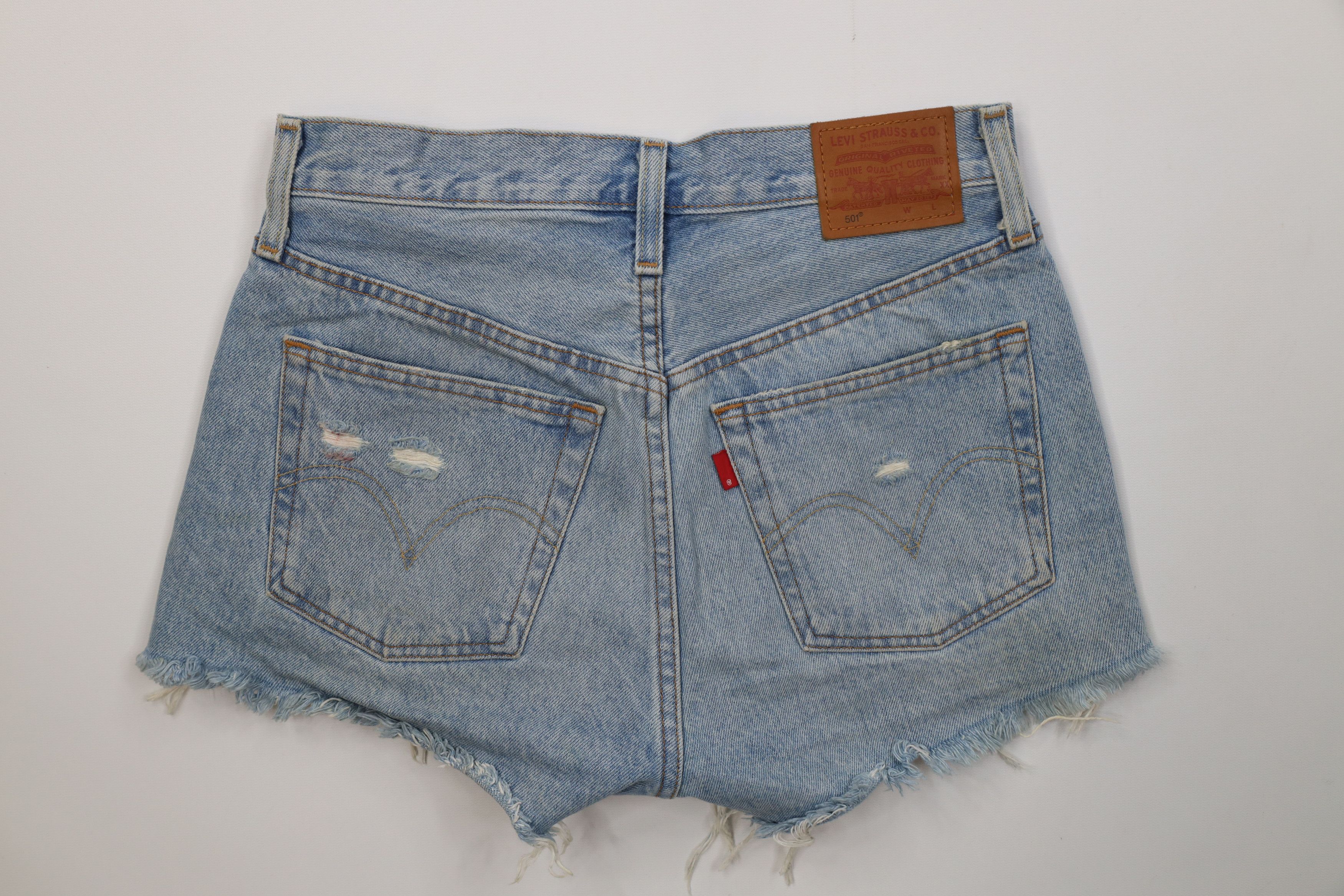 Levi's Vintage Y2K Levis 501xx Button Fly Original Denim Shorts Size 25" / US 0 / IT 36 - 10 Thumbnail