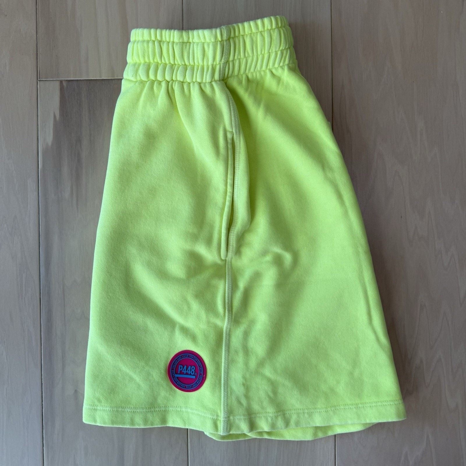 P448 P448 Shorts Medium Neon Green Fleece Summer Streetwear Size US 28 / EU 44 - 2 Thumbnail