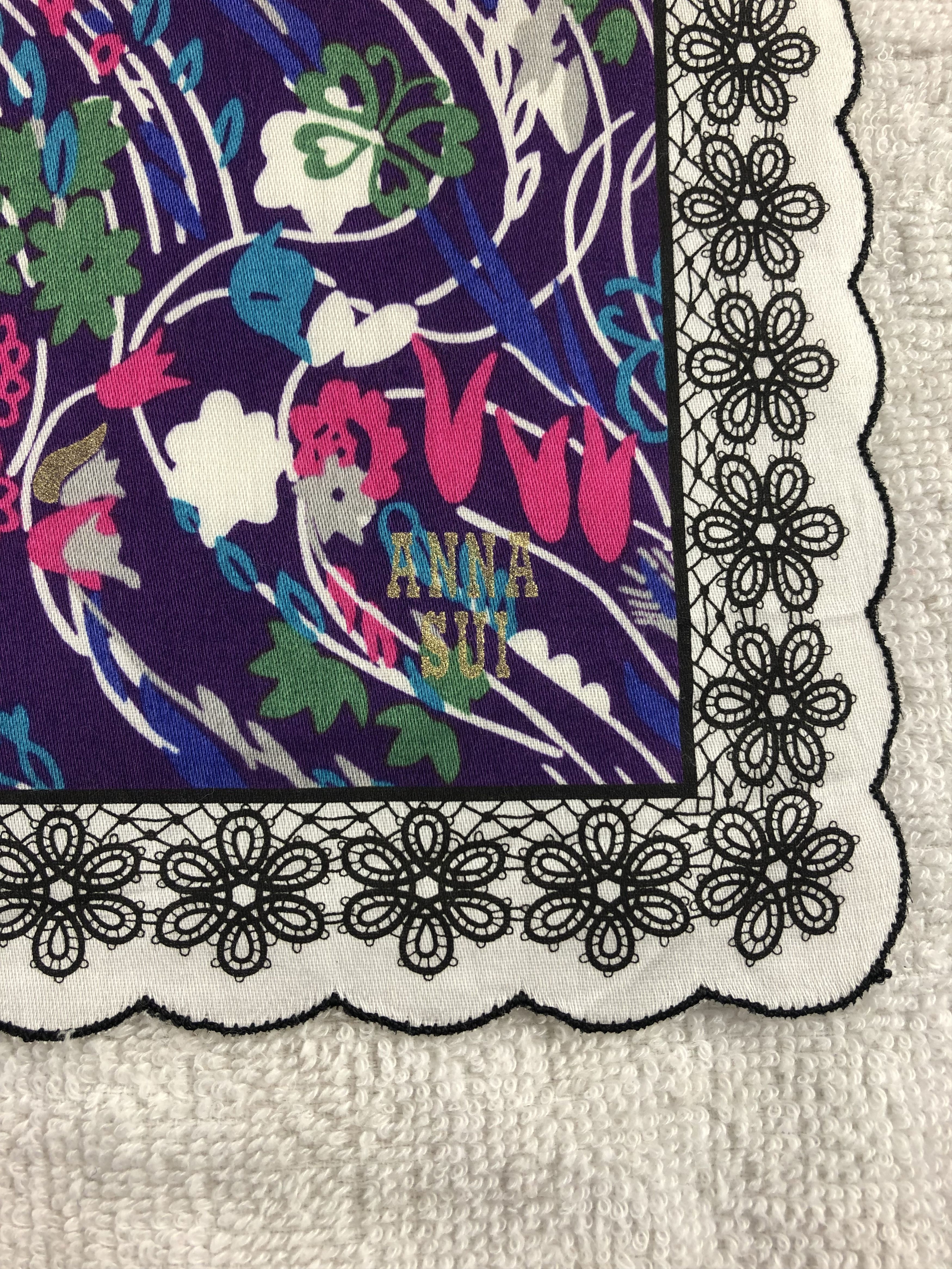 Anna Sui × Vintage Anna Sui Handkerchief / Bandana / Neckerchief Size ONE SIZE - 5 Thumbnail