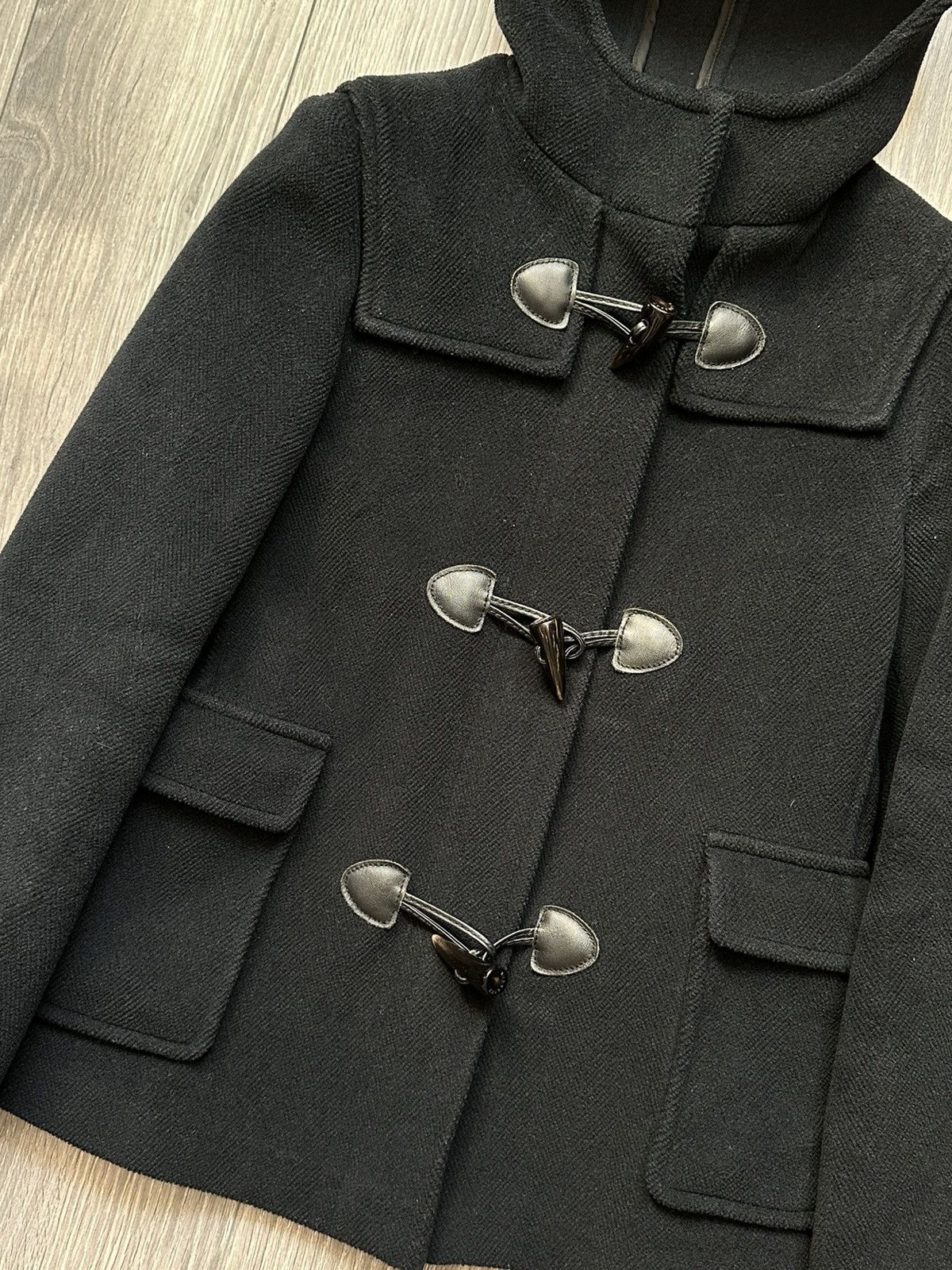 Burberry Burberry Classic Wool Womens Hooded Duffle Coat Size S / US 4 / IT 40 - 4 Thumbnail