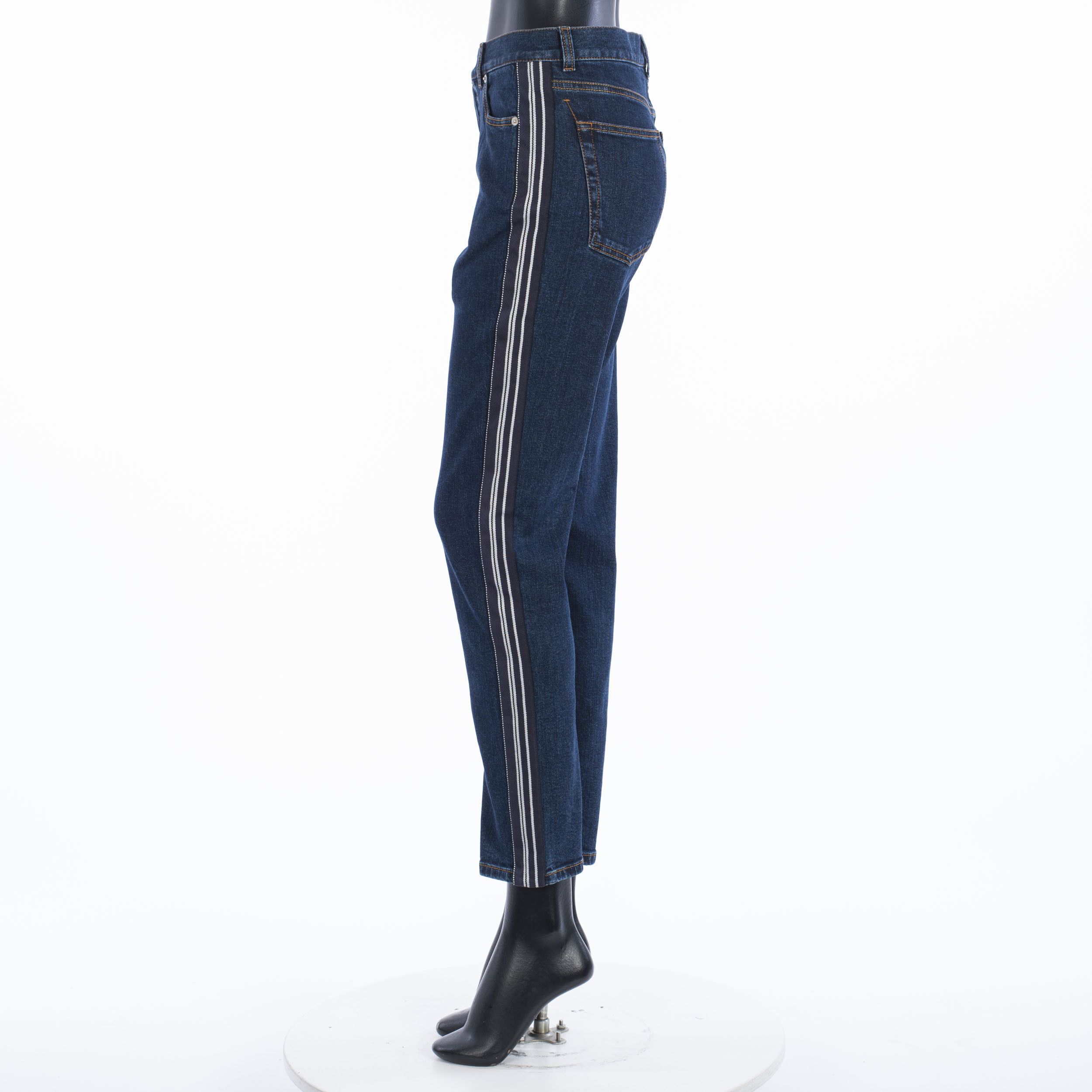 Alexander McQueen Indigo Blue Fitted Denim Trousers In Vintage Wash Indigo Size 34" / US 12 / IT 48 - 3 Thumbnail