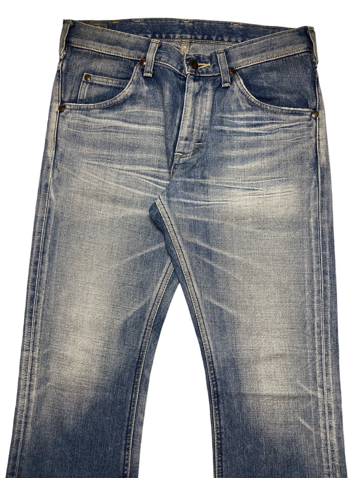 If Six Was Nine 1990s Lee Riders - Washed Flared Cowboy Denim Size US 29 - 3 Thumbnail