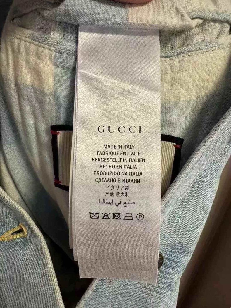 Gucci Gucci Gucci floral pattern back logo distressed denim jacke Size US M / EU 48-50 / 2 - 4 Thumbnail