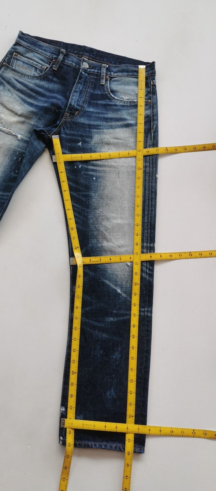 Japanese Brand RNA Inc Japan Stone Faded Denim Jeans Size US 31 - 11 Thumbnail