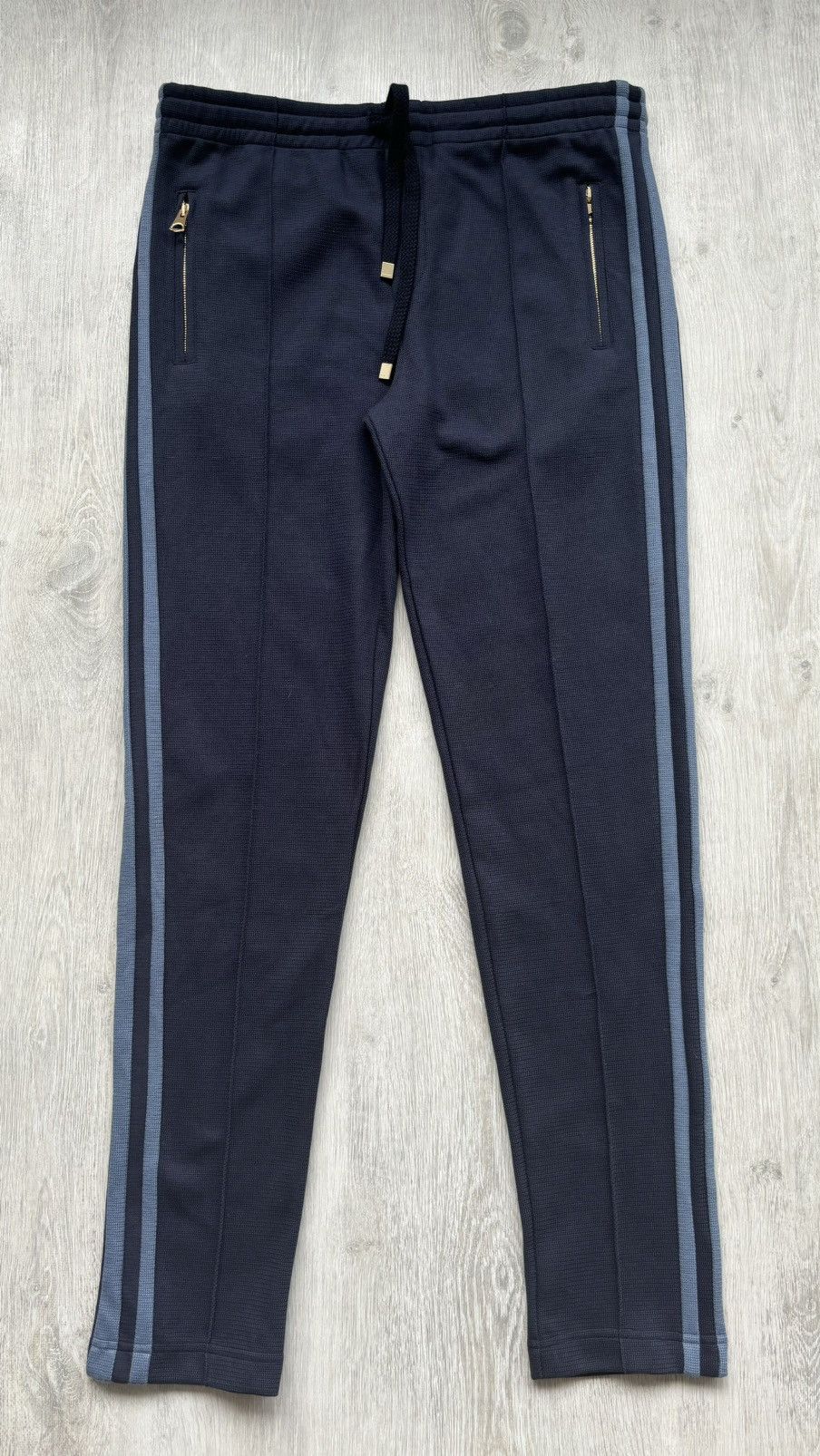 Dolce & Gabbana Navy Blue Cotton Sweatpants