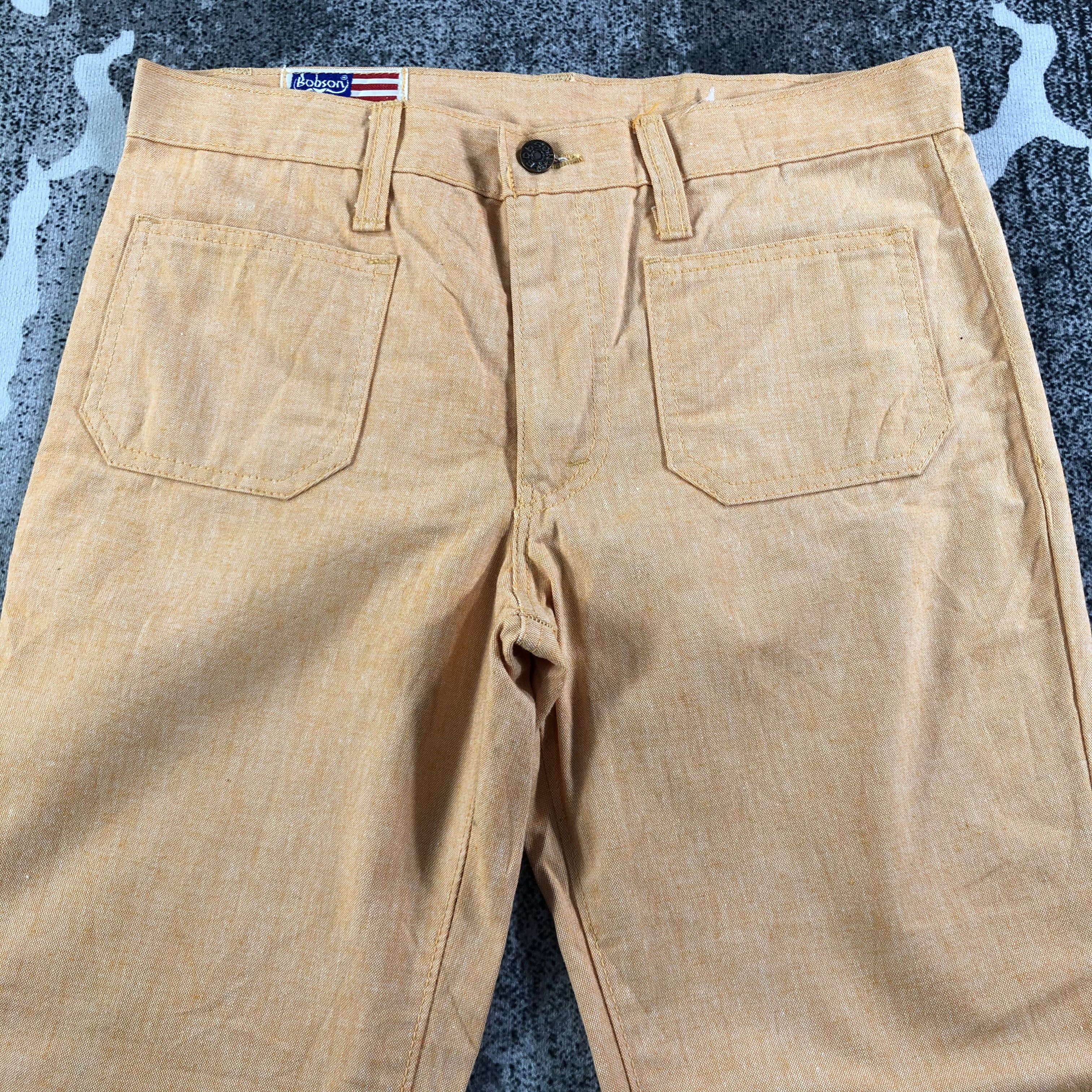 Japanese Brand Vintage 80s Bobson Flared Pants KJ2151 Size US 30 / EU 46 - 3 Thumbnail