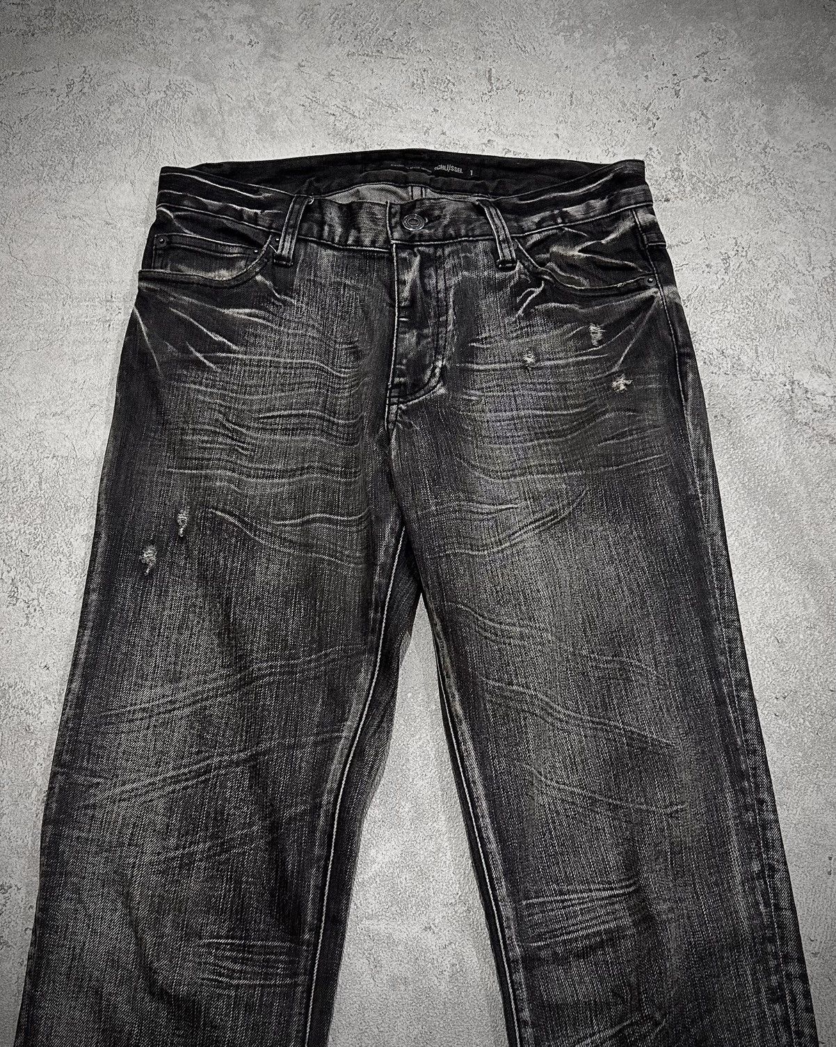 Schlussel Schlussel Black Washed Denim Jeans Size US 28 / EU 44 - 2 Thumbnail