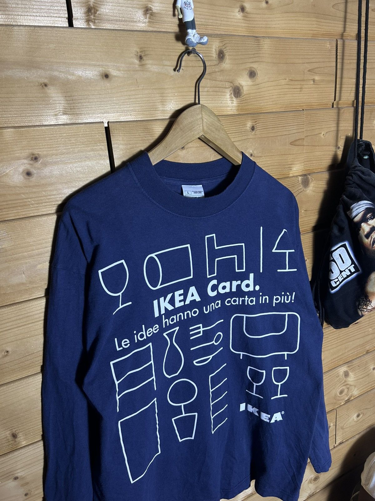 Vintage Vintage 90s IKEA graphics long sleeve shirt Size US L / EU 52-54 / 3 - 2 Thumbnail