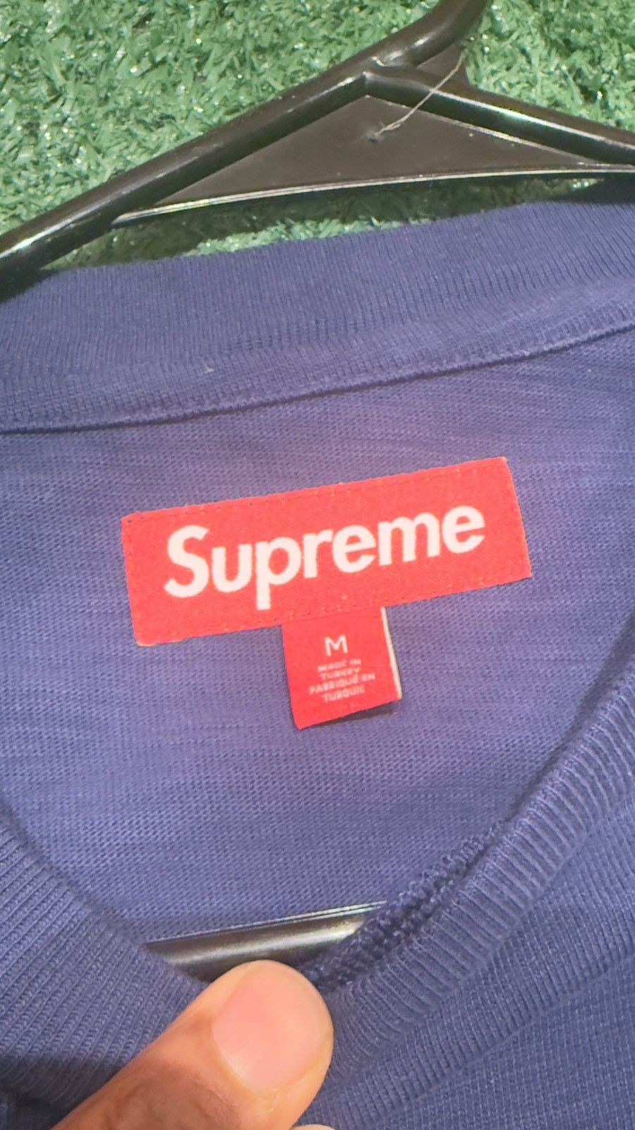 Supreme Supreme Old English Navy Blue Shirt Size US M / EU 48-50 / 2 - 3 Thumbnail