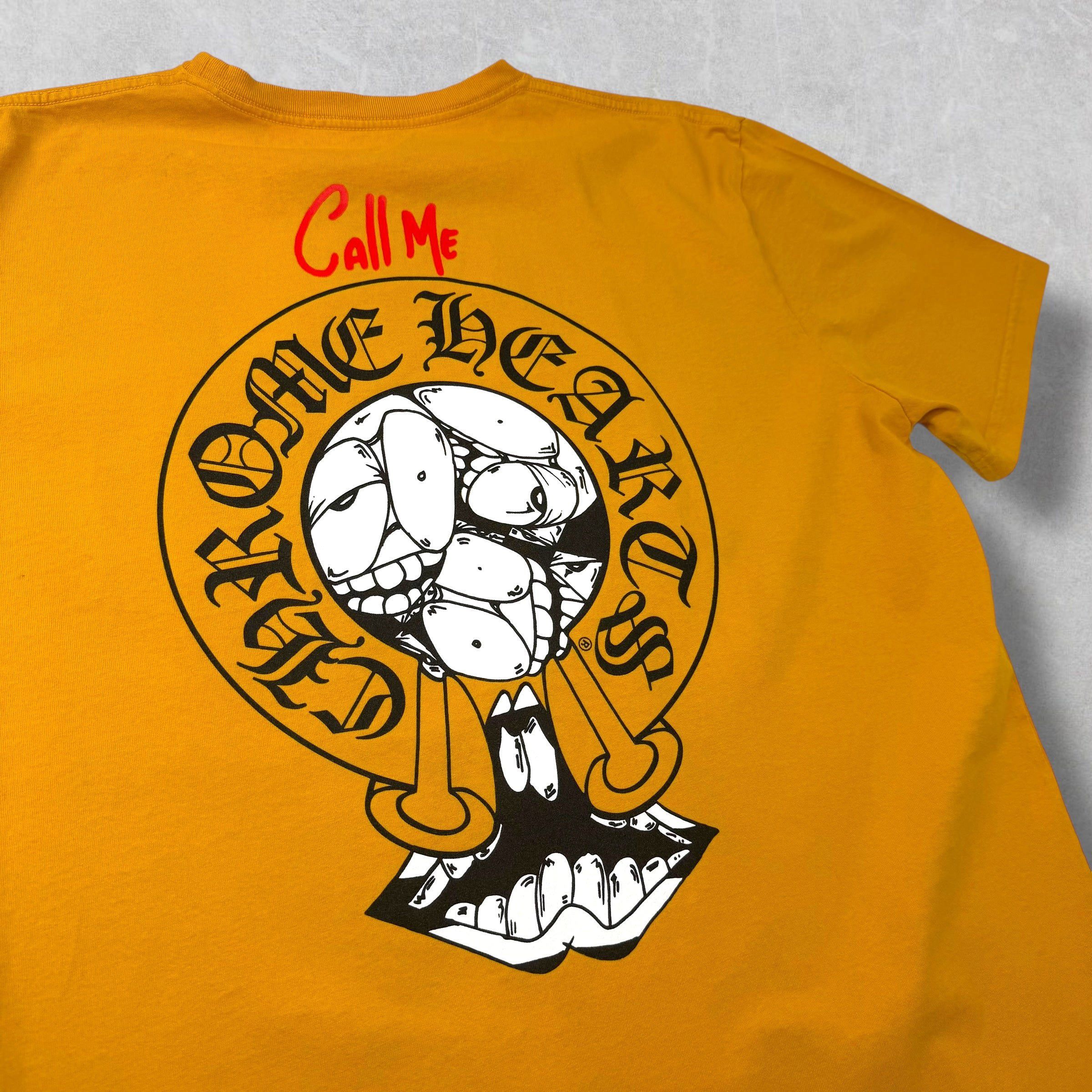 Chrome Hearts Chrome Hearts Matty Boy Call Me Yellow Tee XL Size US XL / EU 56 / 4 - 3 Thumbnail