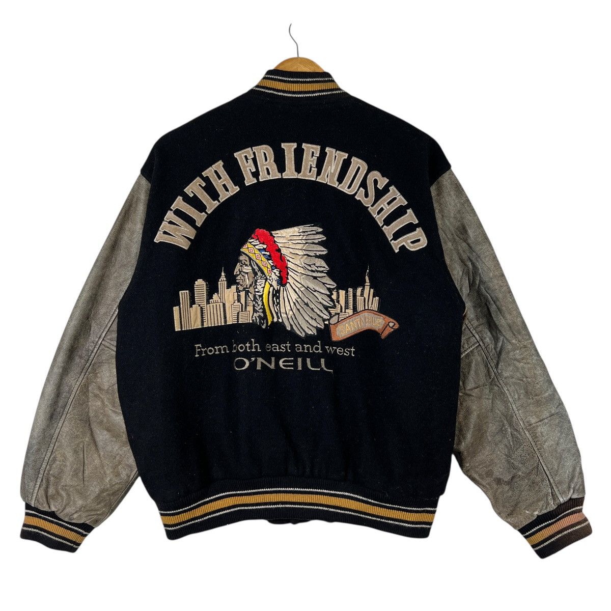 O'Neill Vintage Oneill Embroidery Varsity Stadium Bomber Jacket Size US M / EU 48-50 / 2 - 1 Thumbnail