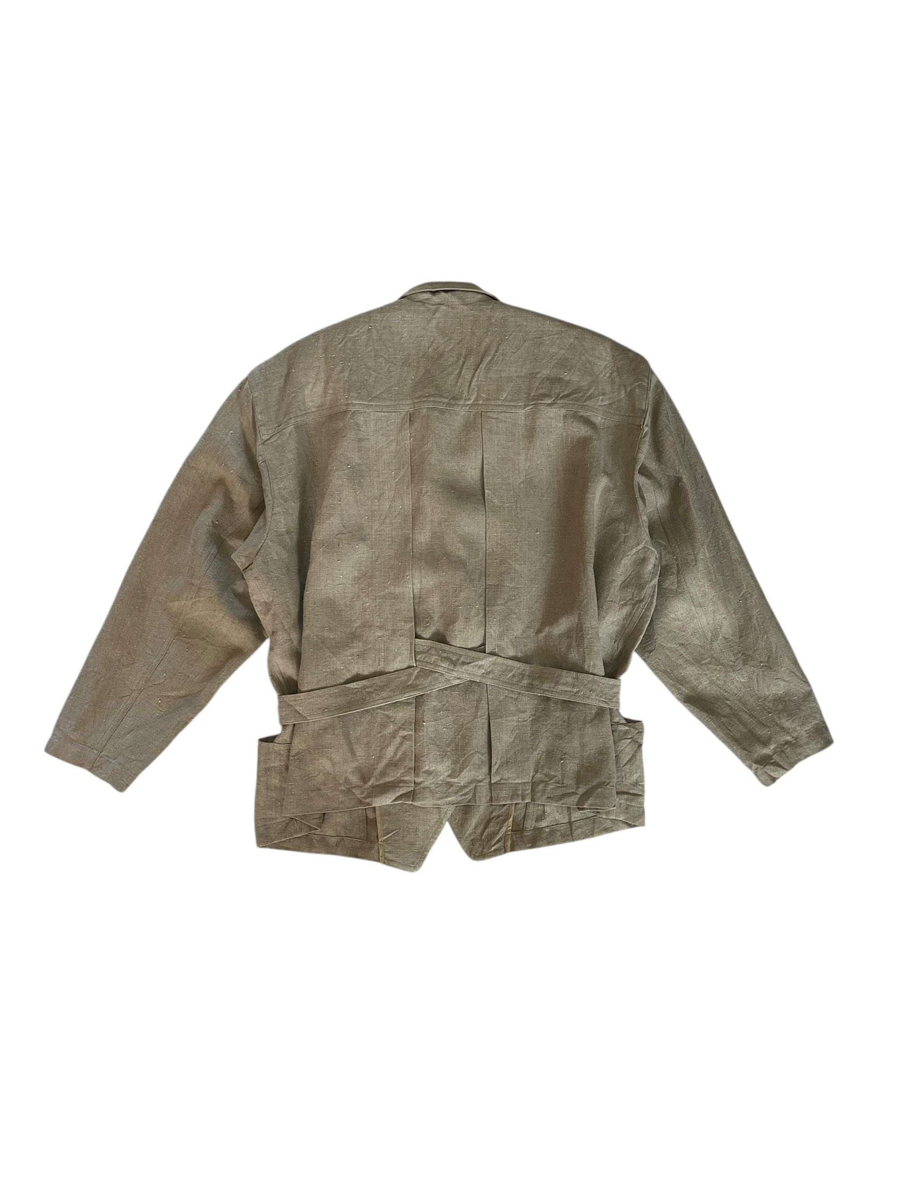 Issey Miyake Vintage 80s Issey Miyake Brush Label Canvas Jacket Size US M / EU 48-50 / 2 - 2 Thumbnail