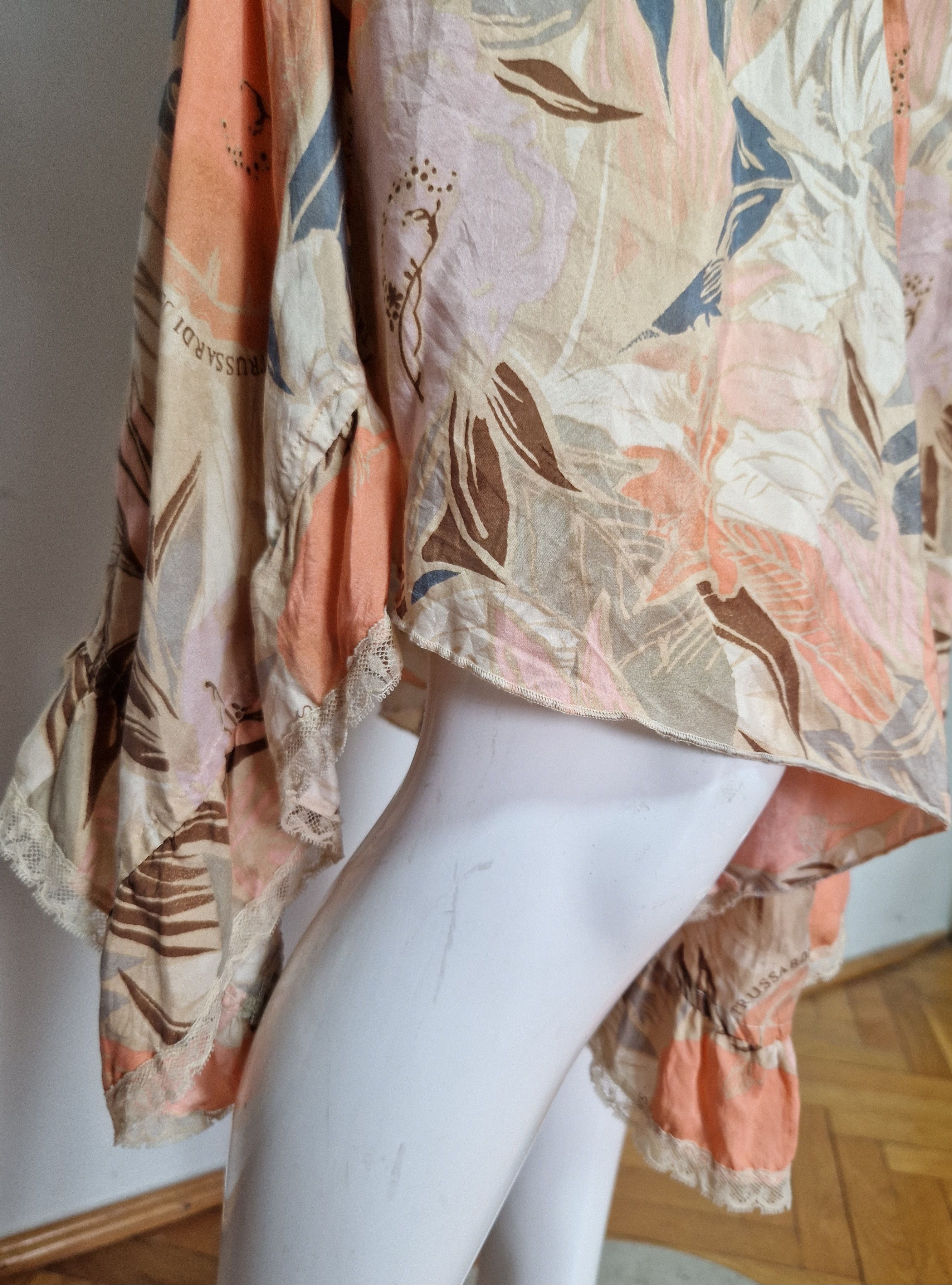 Japanese Brand × Vintage vintage amazing flared silk skirt avant garde japanese Size 26" / US 2 / IT 38 - 7 Thumbnail
