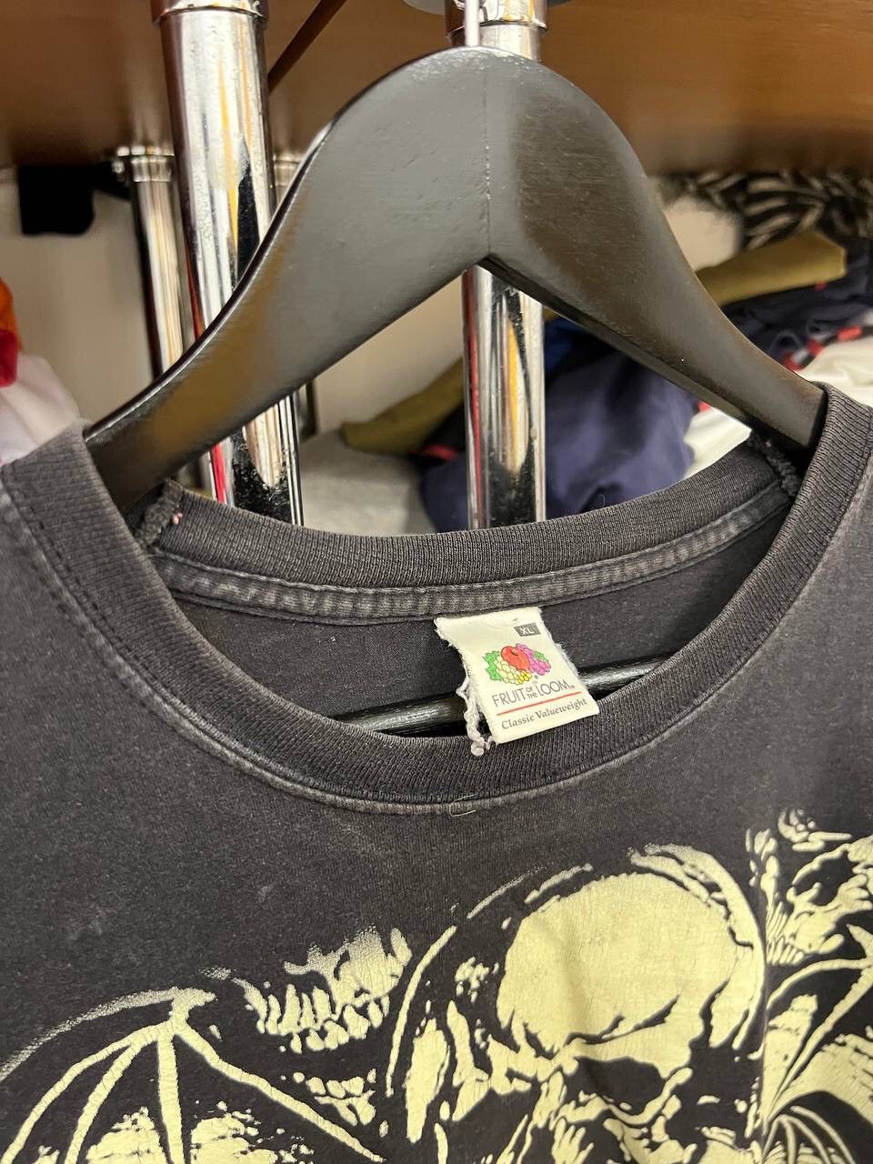 Affliction × Vintage Crazy vintage skull graphic emo goth t-shirt Size US XL / EU 56 / 4 - 9 Thumbnail