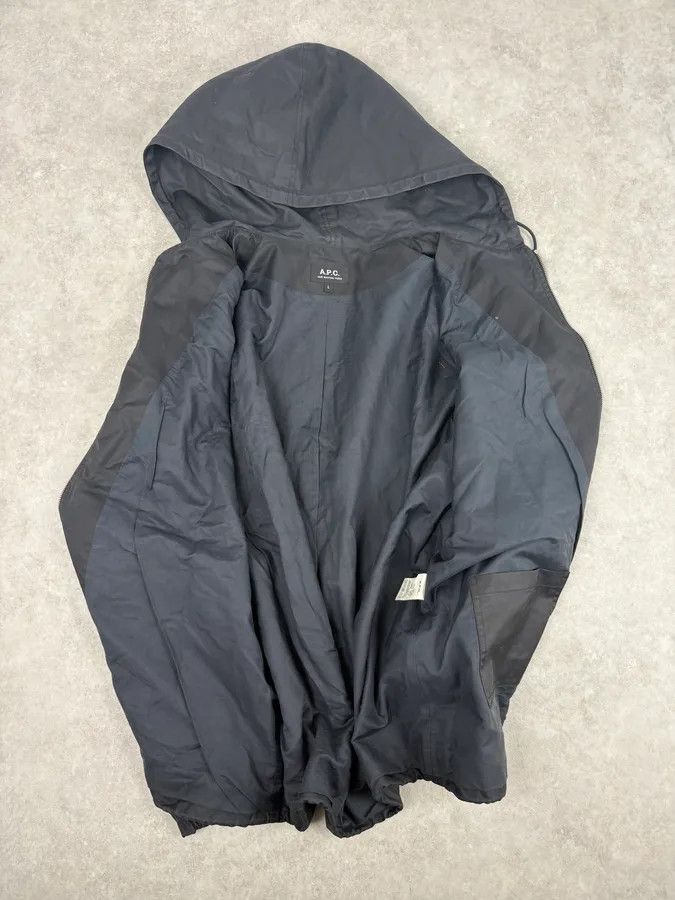 Vintage A.P.C. Minimalist Black Windbreaker Jacket Size US M / EU 48-50 / 2 - 7 Thumbnail