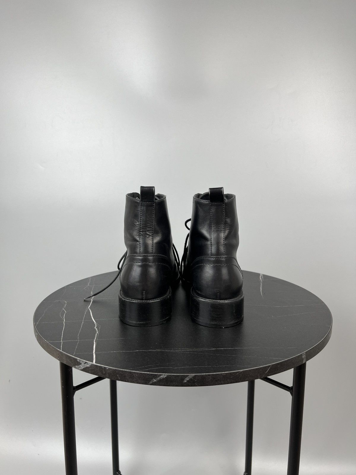 Saint Laurent Paris Saint Laurent Paris Leather Lace Up Ankle Boots (Y0381) Size US 8 / IT 38 - 5 Thumbnail