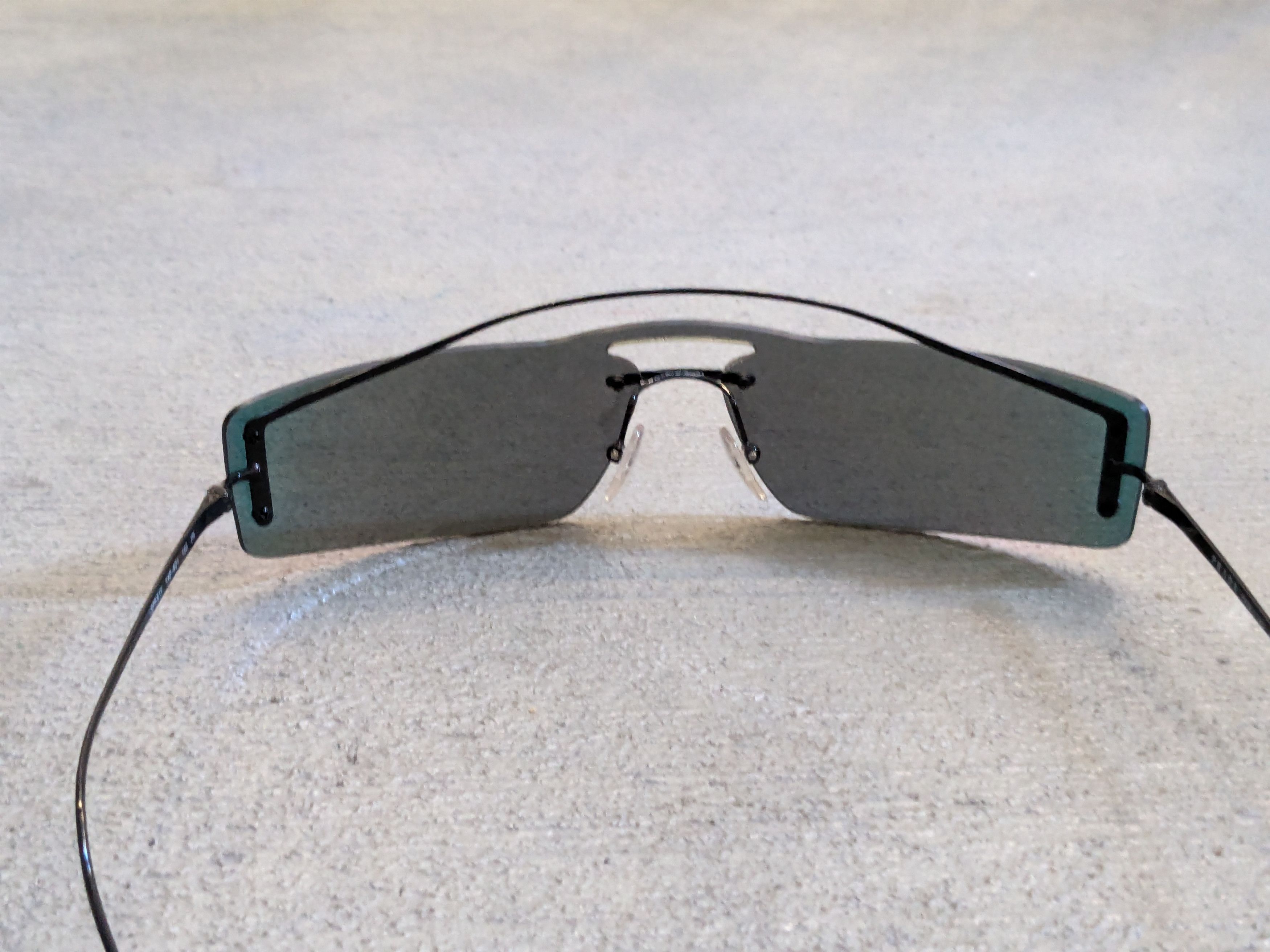 Prada Prada Sunglasses SPR61V Mirrored Black Size ONE SIZE - 9 Thumbnail