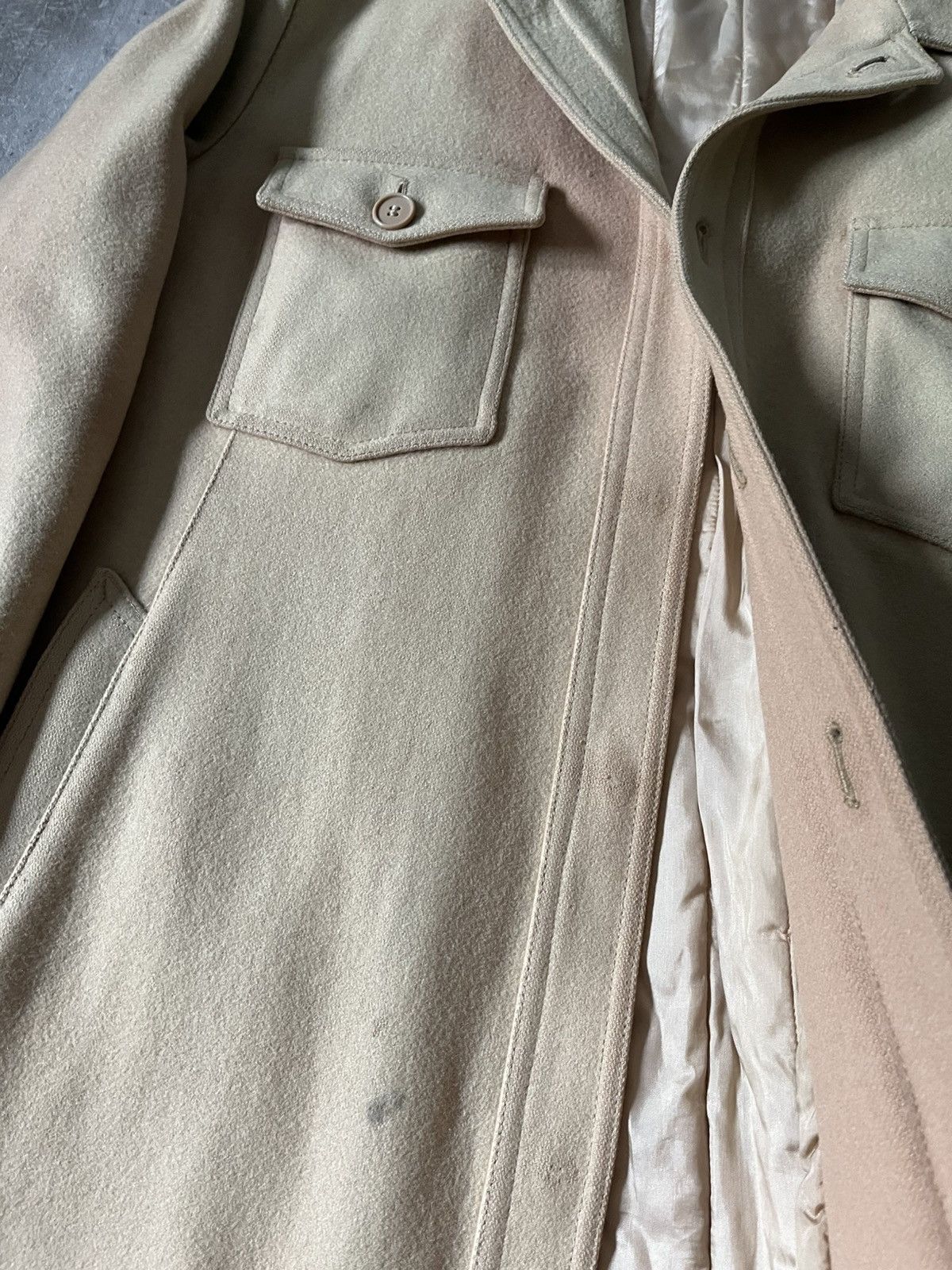Helmut Lang Vintage Helmut Lang 1997 wool beige coat archival Size US L / EU 52-54 / 3 - 6 Thumbnail