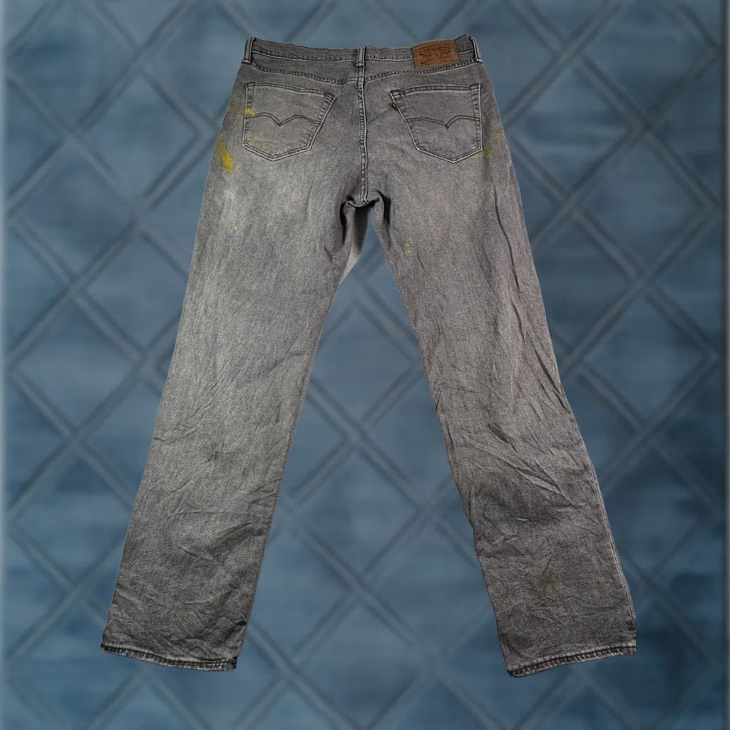 Levi's Levi’s 541 Jeans Men’s 34x32 Gray Denim Stretch Regular Fit 5-Pocket Logo 90s USA Vintage Style Tapered Size US 34 / EU 50 - 1 Thumbnail