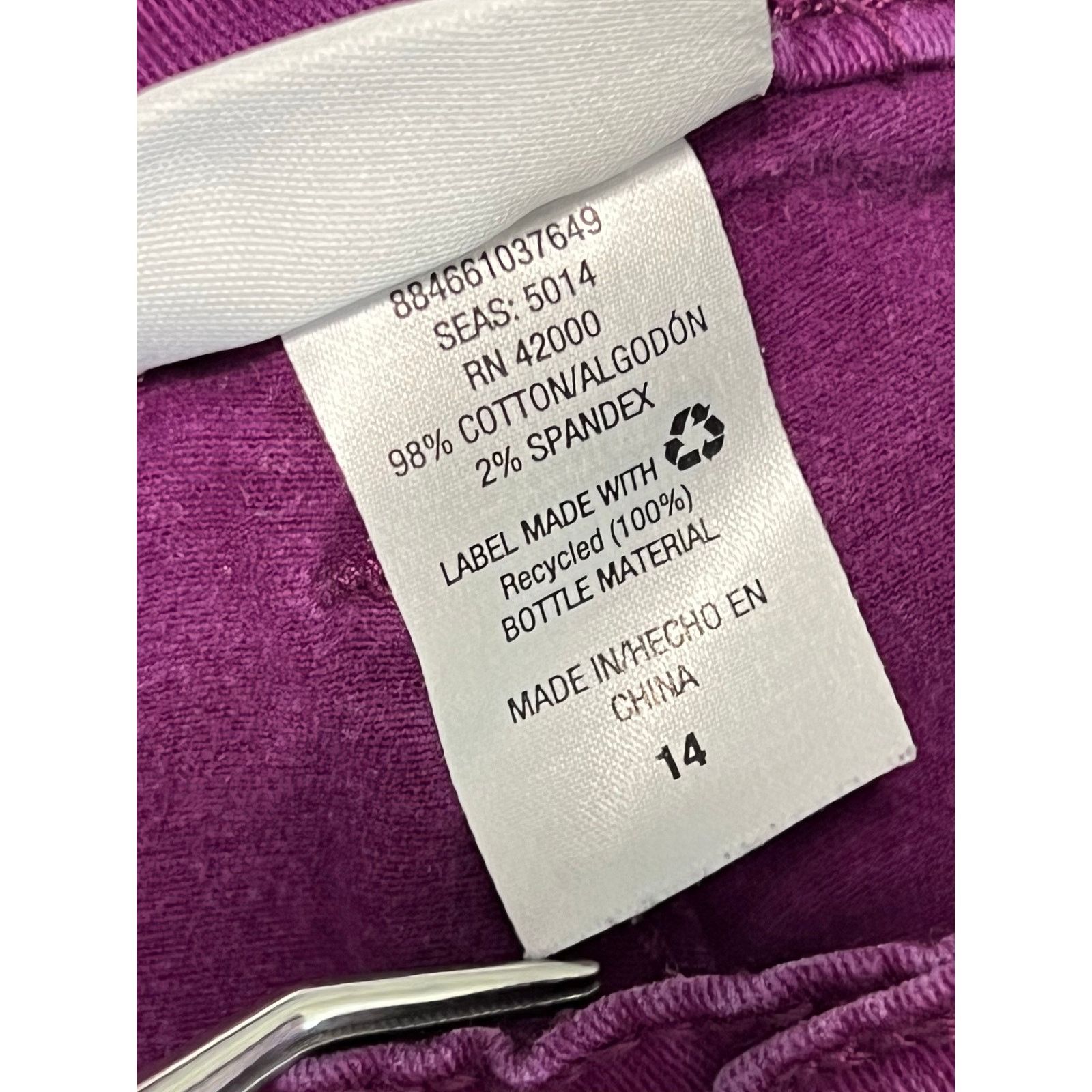 Other Jaclyn Smith Mid Rise Tapered Legs Purple Jeans 14 Ankle Size 36" / US 14 / IT 50 - 9 Thumbnail
