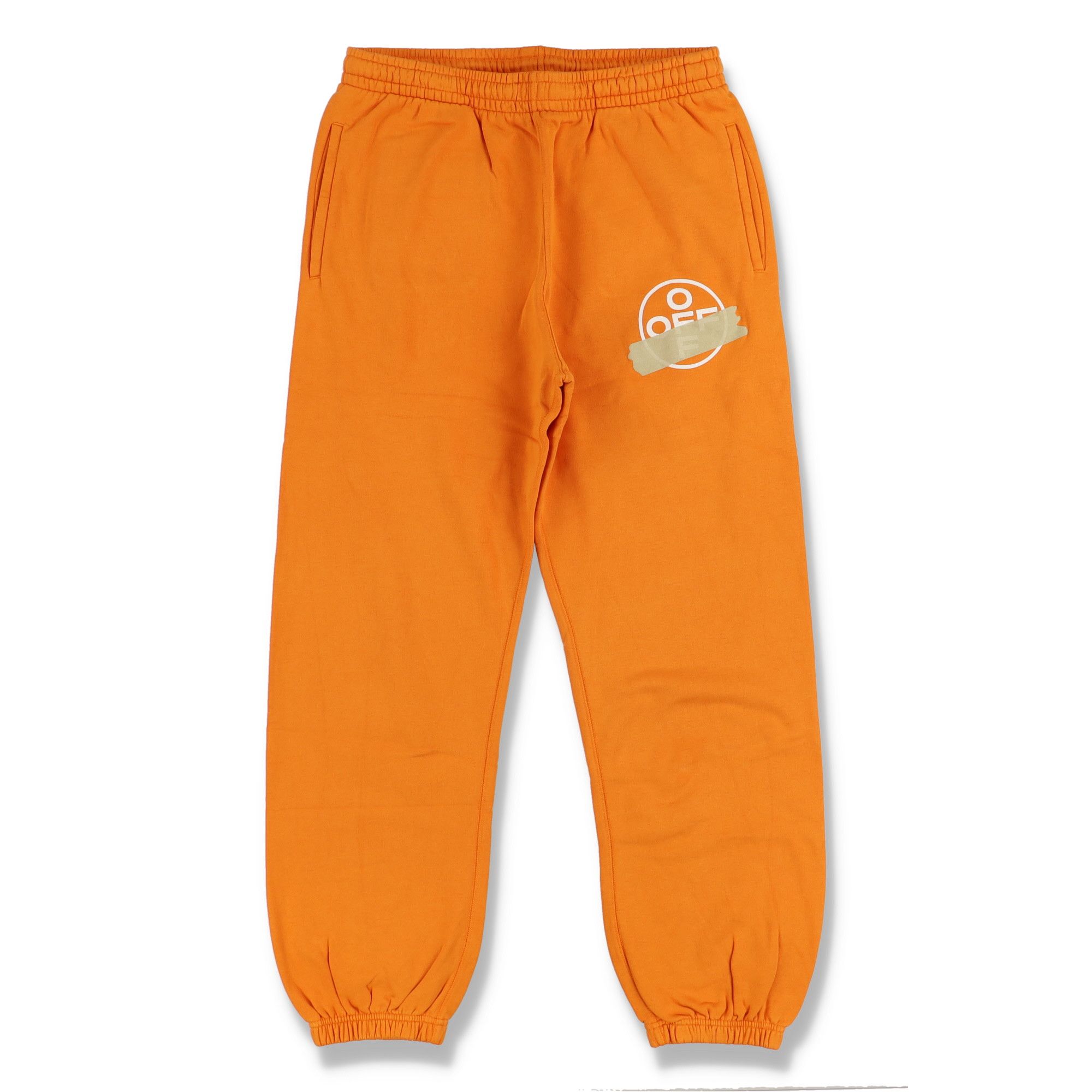 Off-White Orange Tape Diagonals Logo Sweatpants Size US 38 / EU 54 - 1 Thumbnail