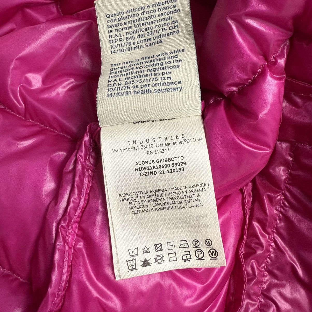 Moncler Moncler Acorus Men’s Down Puffer Jacket Size 6 (XXL) Pink Size US XXL / EU 58 / 5 - 8 Thumbnail