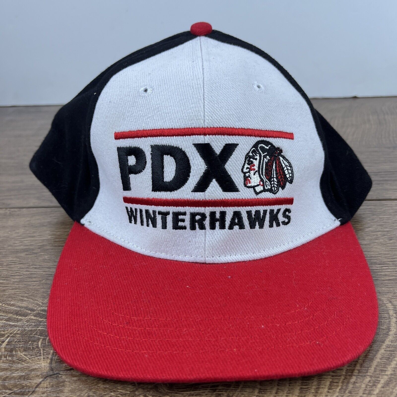 Other Portland Winterhawks PDX Hat Snapback Red Adjustable Hat Adu Size ONE SIZE - 4 Thumbnail