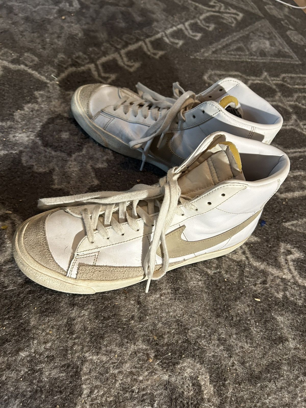 Nike Tan/Grey Nike Blazer Mid ‘77 size 9 (read description) Size US 9 / EU 42 - 2 Thumbnail