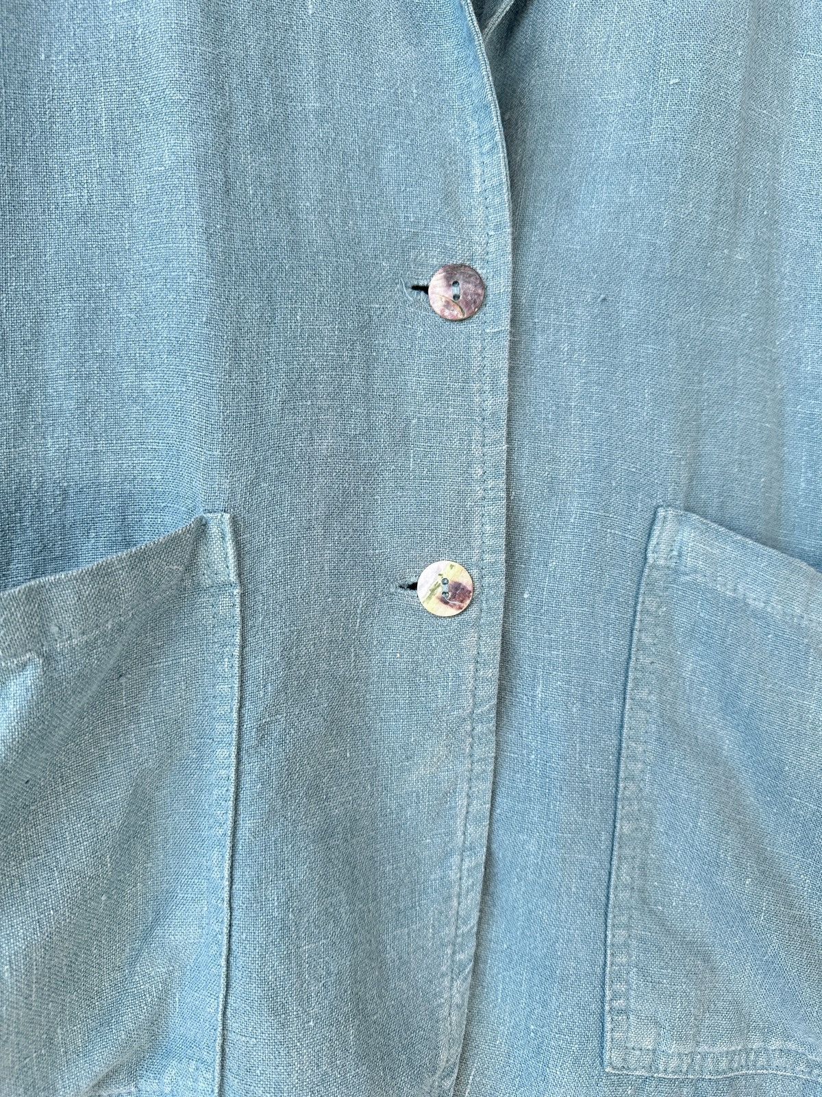 Orvis ORVIS Vintage 100% Linen made in USA Blue Blazer Jacket S Size S / US 4 / IT 40 - 6 Thumbnail
