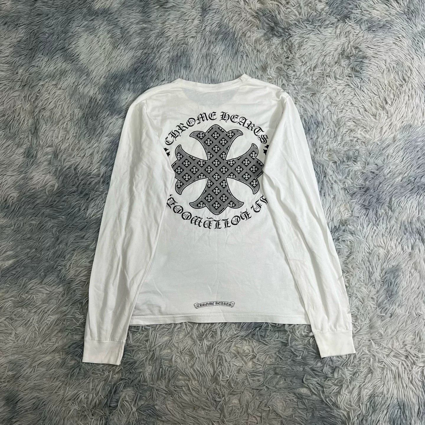 Chrome Hearts Chrome Hearts White Long Sleeve Shirt Size US S / EU 44-46 / 1 - 1 Thumbnail