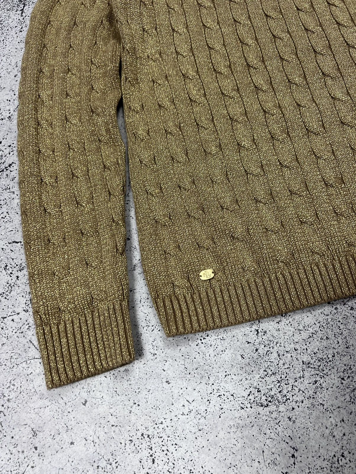 Louis Vuitton Lauren Ralph Lauren Cable Knit Sweater Size XL / US 12-14 / IT 48-50 - 3 Thumbnail