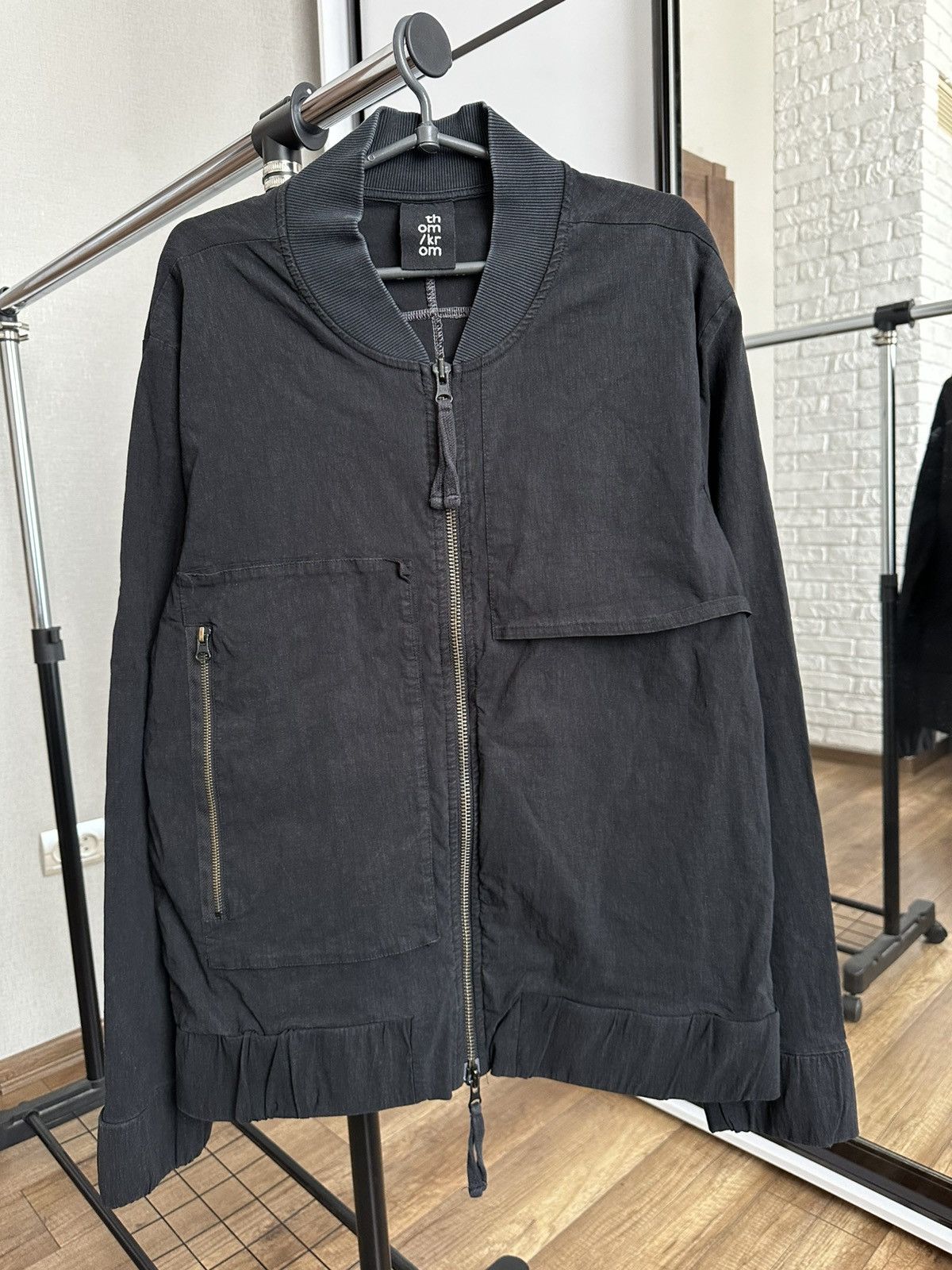 Thom Krom Thom Krom Nylon Pockets Jacket Bomber Size US L / EU 52-54 / 3 - 3 Thumbnail