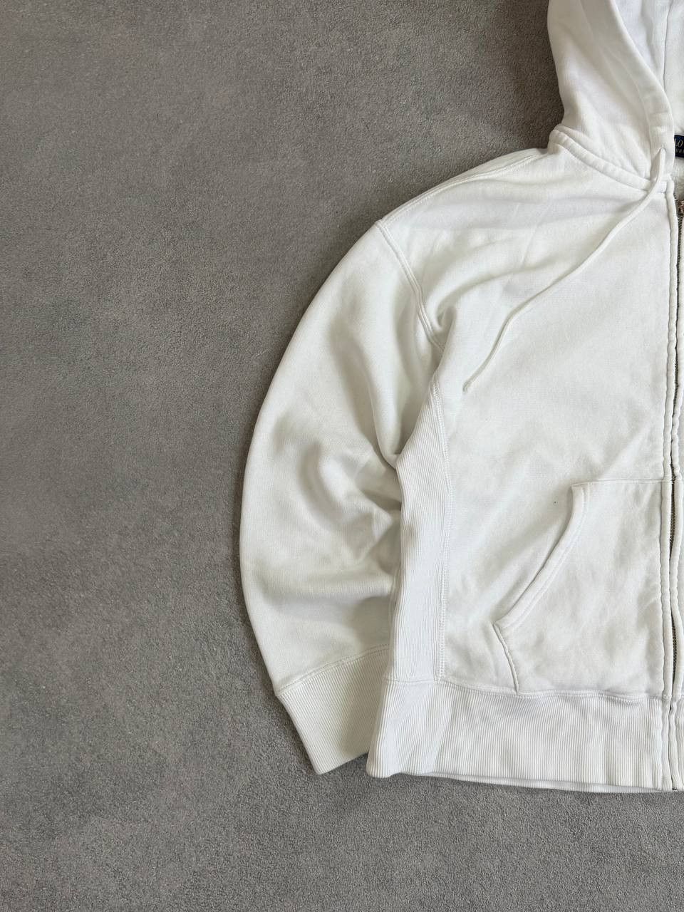 Polo Ralph Lauren Polo Ralph Lauren White Zip-Up Hoodie Y2K Avant-garde Size US M / EU 48-50 / 2 - 4 Thumbnail