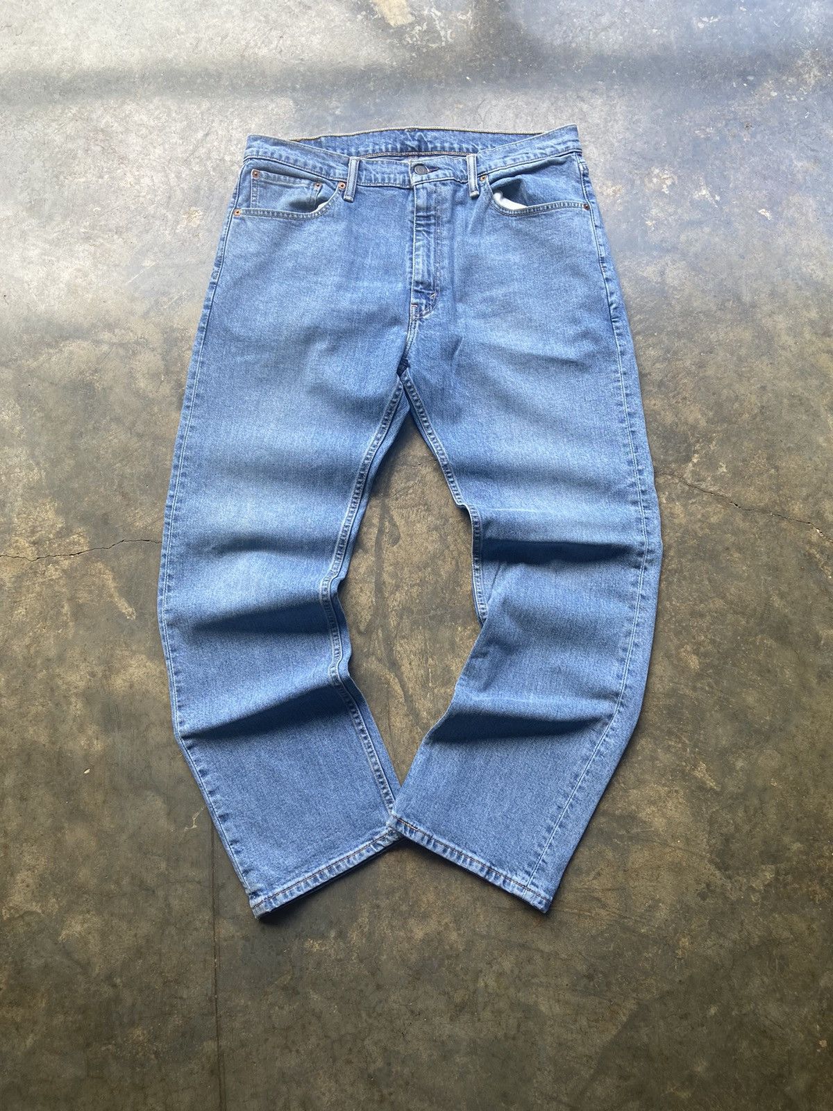 Levi's Vintage Y2K Nicely Faded Levi’s 505 Blue Jeans 36x30 Size US 36 / EU 52 - 2 Thumbnail