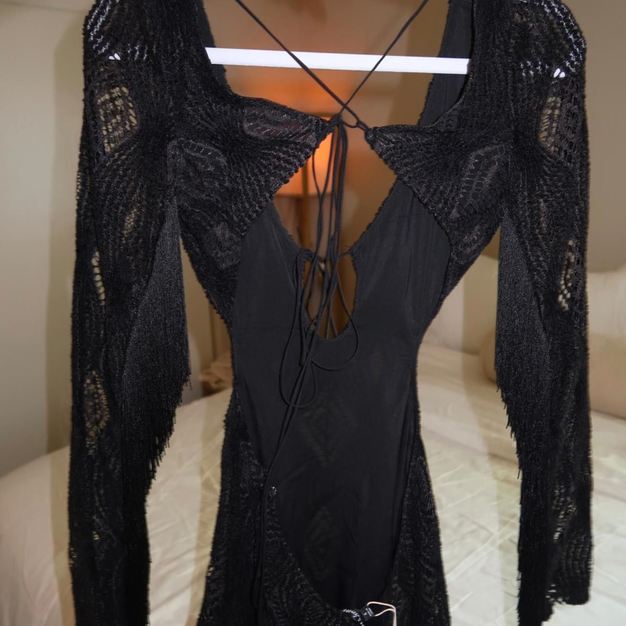 Designer For Love and Lemons black cut out mini dress🖤🤠 Size S / US 4 / IT 40 - 3 Thumbnail