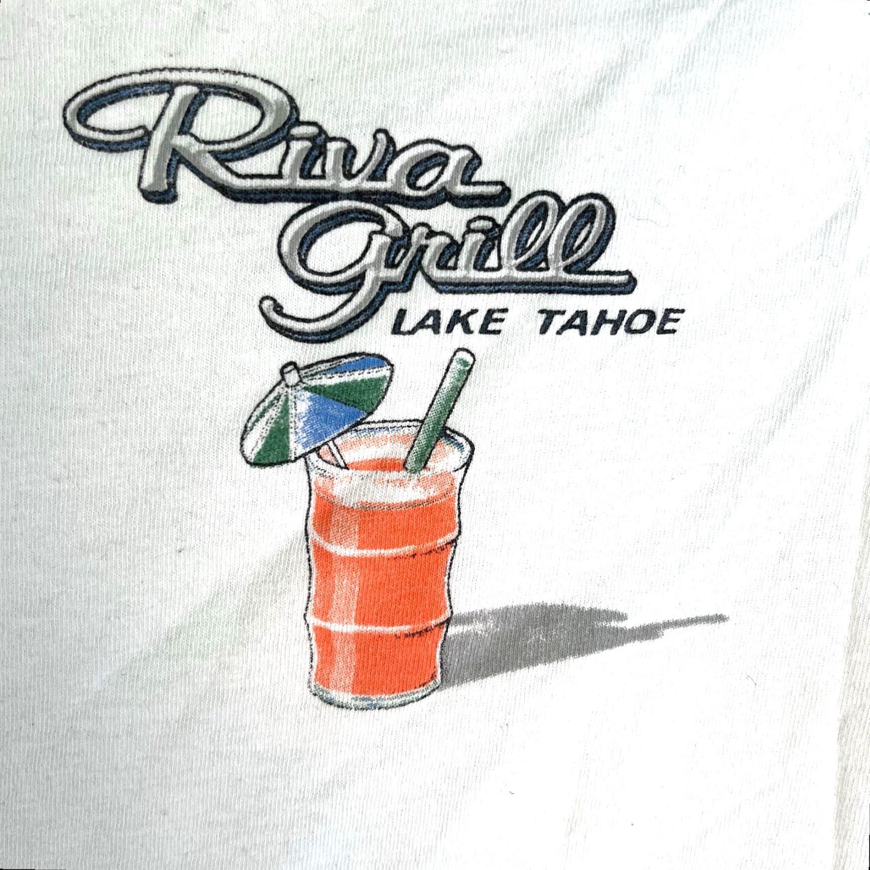 Vintage VINTAGE Riva Grill T-Shirt Mens XL 90s White Graphic Print Crew Neck Outdoor Nautical Size US XL / EU 56 / 4 - 3 Thumbnail