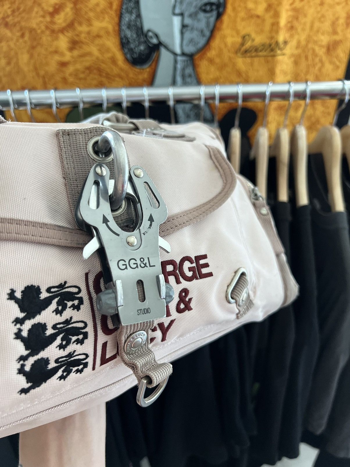 Japanese Brand × Vintage George Gina & Lucy ALYX style Big Gil Carabiner Hand Bag Y2K Size ONE SIZE - 3 Thumbnail