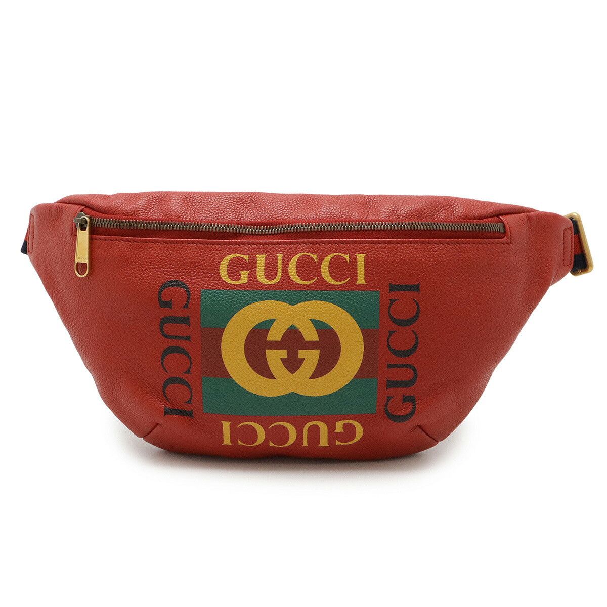 Gucci Gucci Gucci Gucci Print Leather Waist Bag Leather Belt Bag 530412 DUTY FREE for USA Size ONE SIZE - 1 Thumbnail