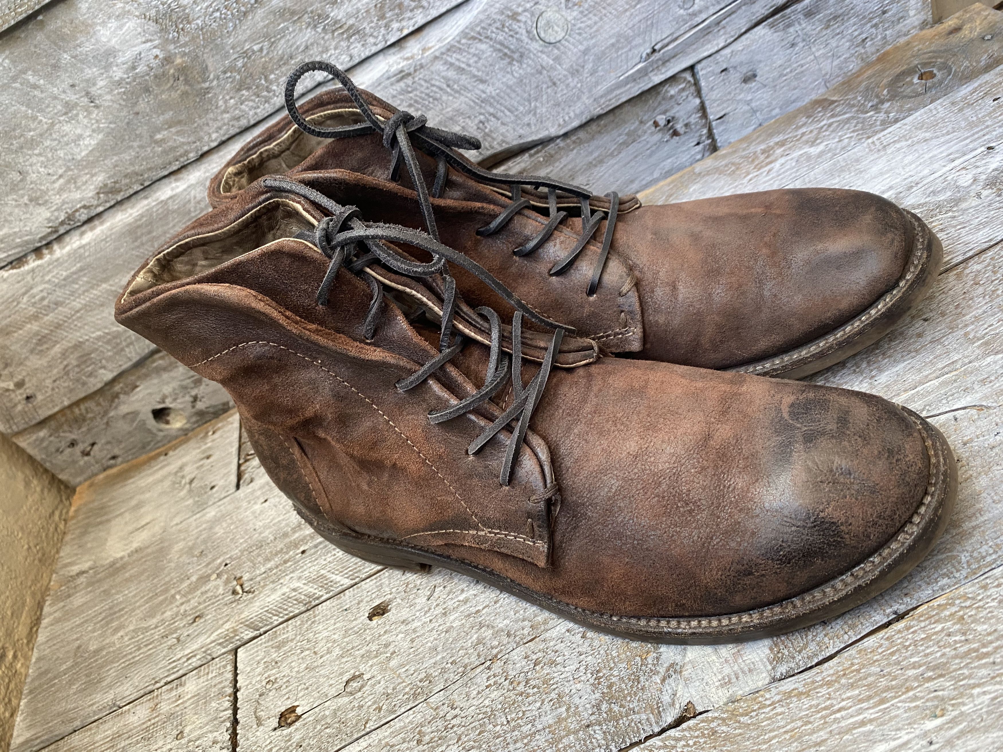 A.S.98 As.98 brown burnished ankle biker combat boots sz 42 Size US 9 / EU 42 - 9 Thumbnail