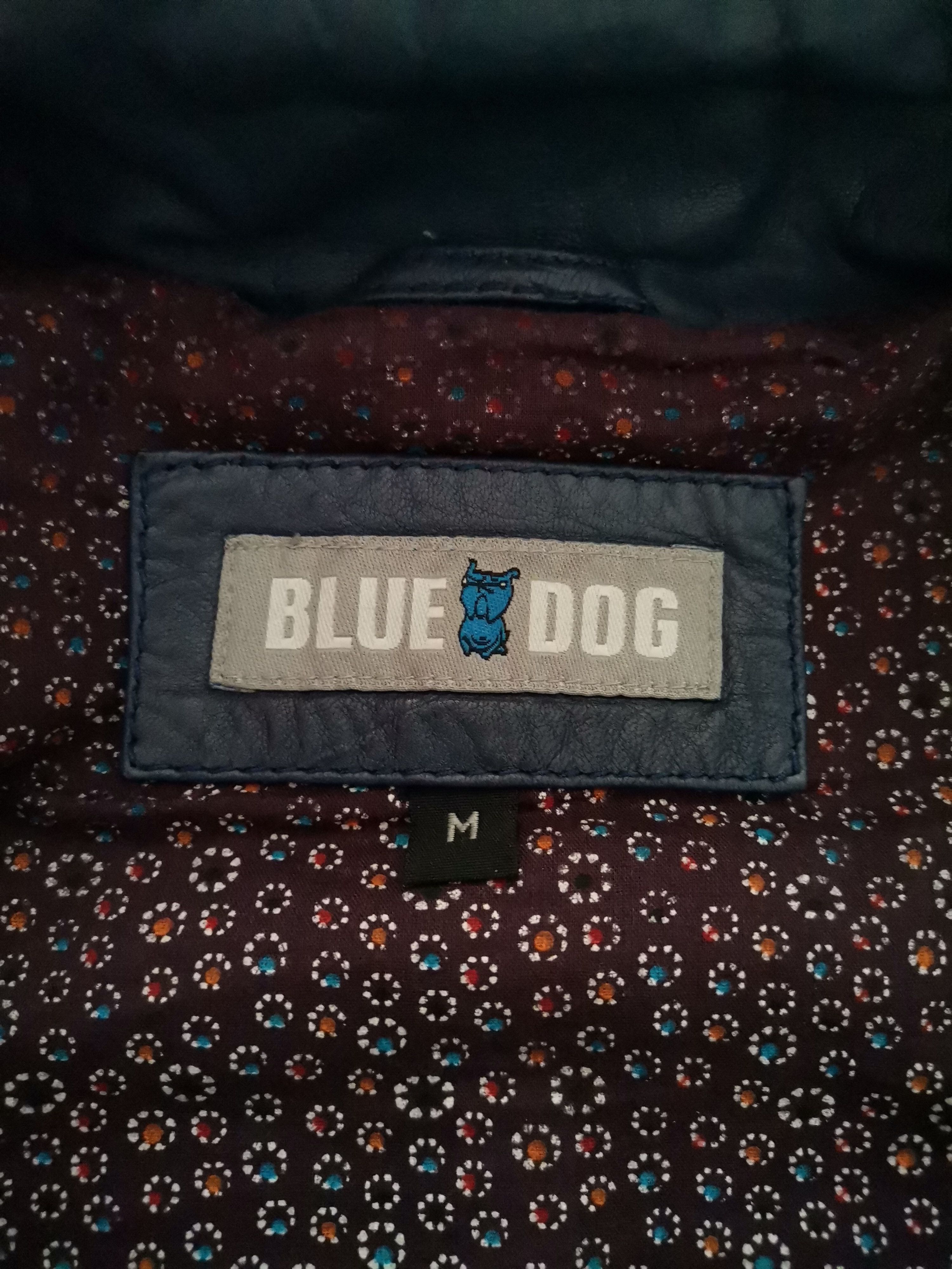 Vintage Vintage Blue Dog Women's Leather Jacket Size M / US 6-8 / IT 42-44 - 4 Thumbnail