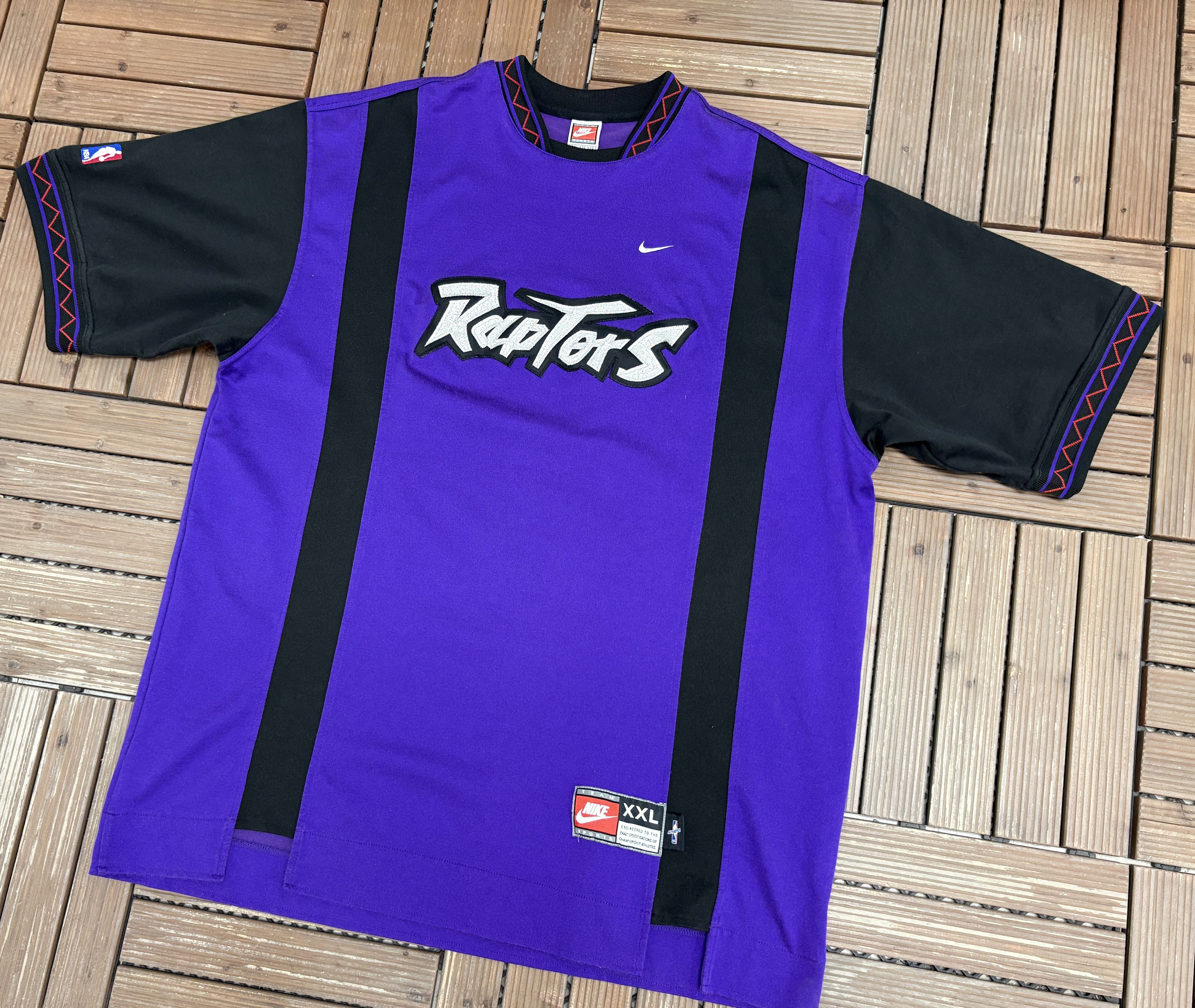 Nike Toronto Raptors Nike Vintage Warm Up T-Shirt Size US XXL / EU 58 / 5 - 3 Thumbnail