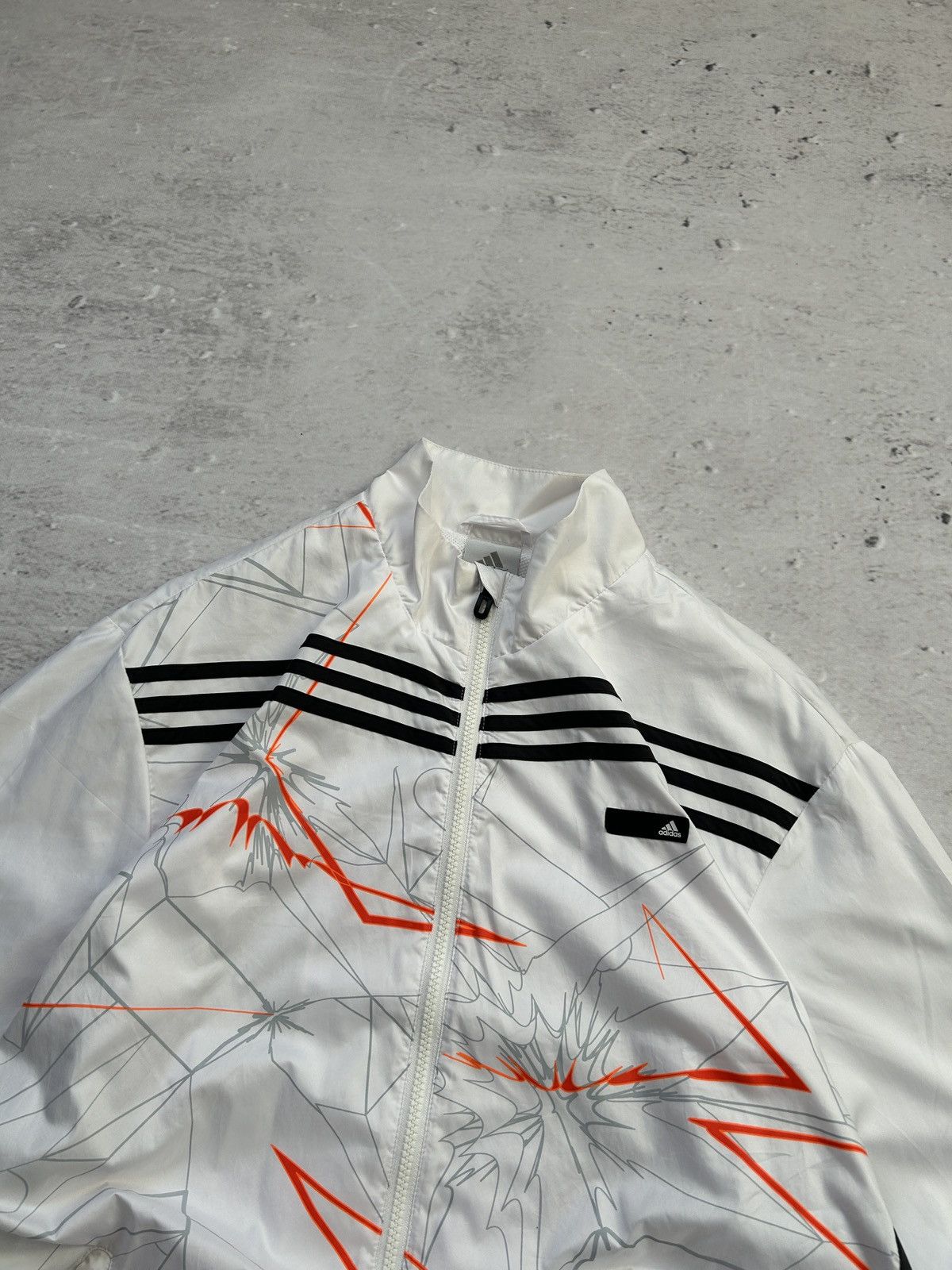 Adidas 💥Vintage Adidas Track Jacket Drill Nylon Oversized Y2k Swag💥 Size US L / EU 52-54 / 3 - 5 Thumbnail