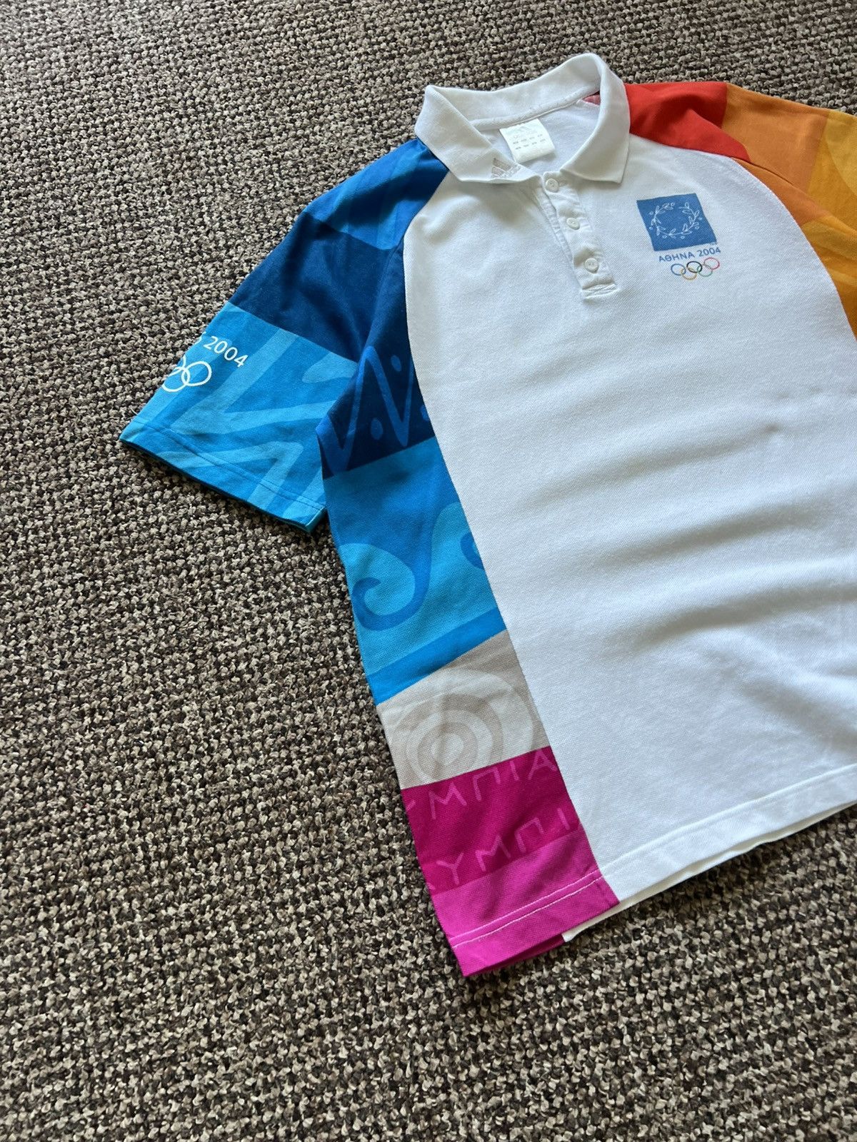 Vintage ADIDAS Olimpic Games ATHENS 2004 T-Shirt Vintage Size US M / EU 48-50 / 2 - 4 Thumbnail