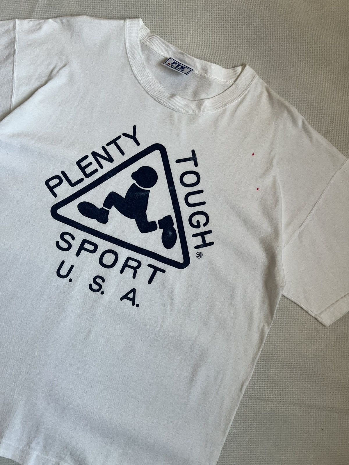 Vintage Vintage Plenty Tough Sports USA White Tees Size US L / EU 52-54 / 3 - 5 Thumbnail