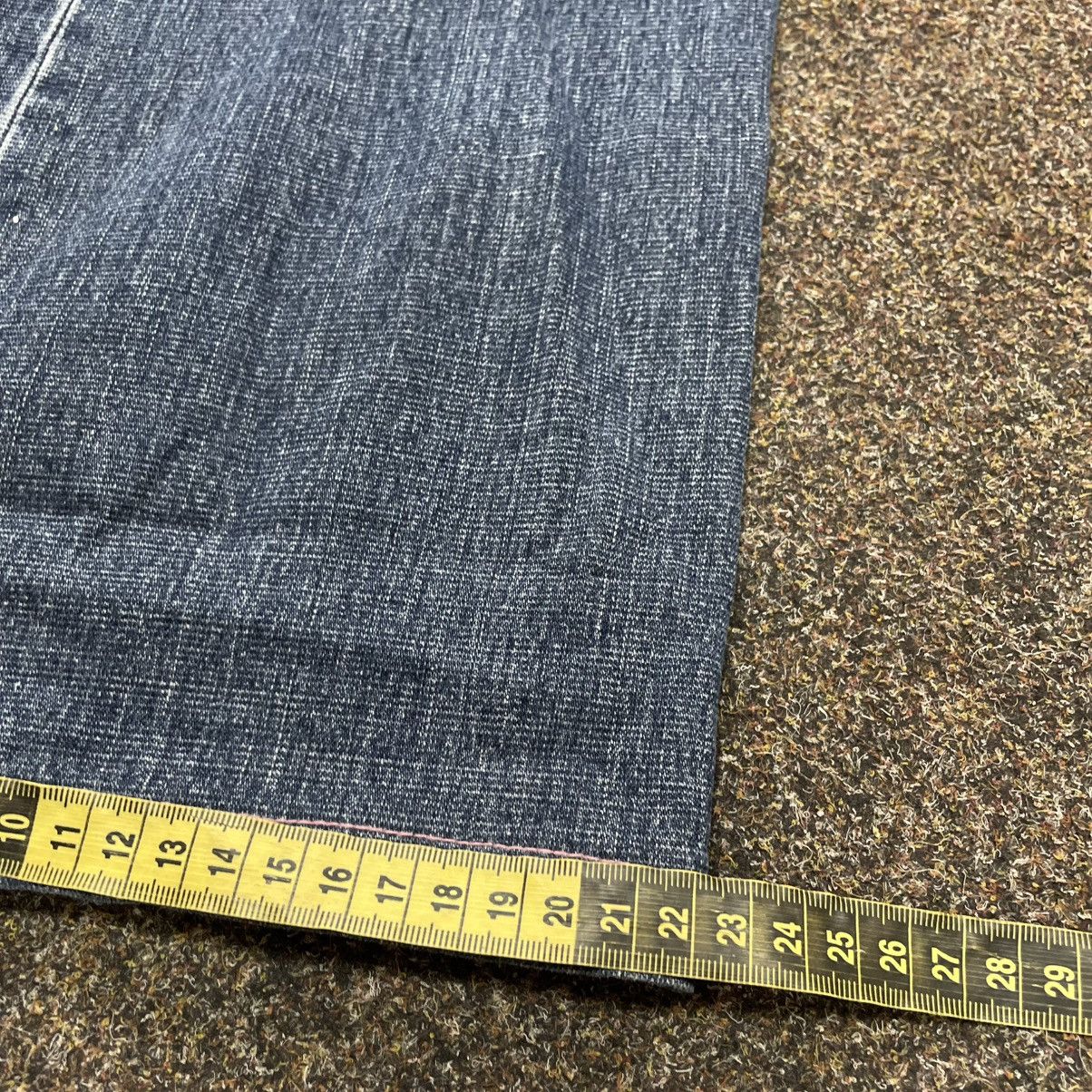 Vintage Vintage Y2K Baggy Wide Leg Jeans Washed Blue 90s Skate Logo Size 34" / US 12 / IT 48 - 8 Thumbnail