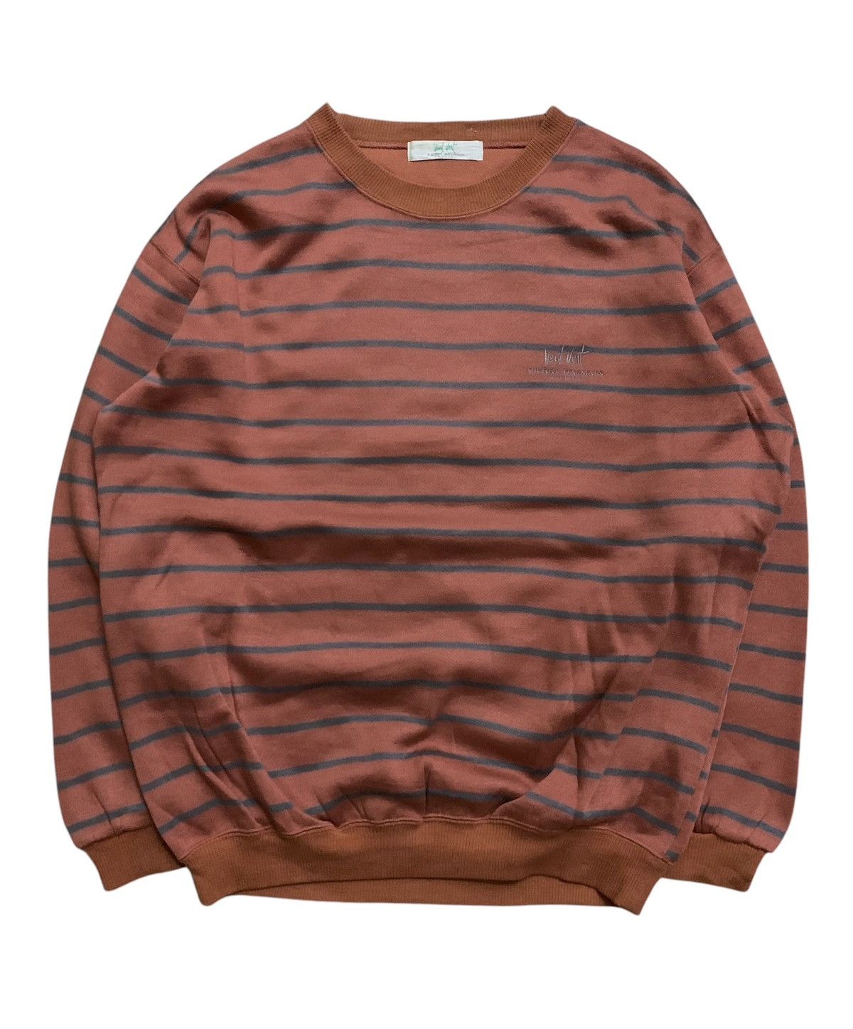 Japanese Brand × Pierre Balmain Vtg Japanese Pierre Balmain Stripe Sweatshirt Size US L / EU 52-54 / 3 - 1 Thumbnail